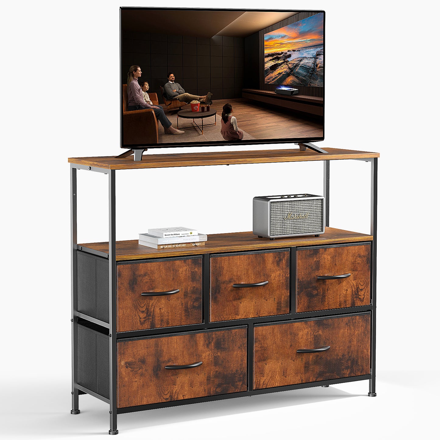 Silverleaf Modern Fabric Bedroom Dresser