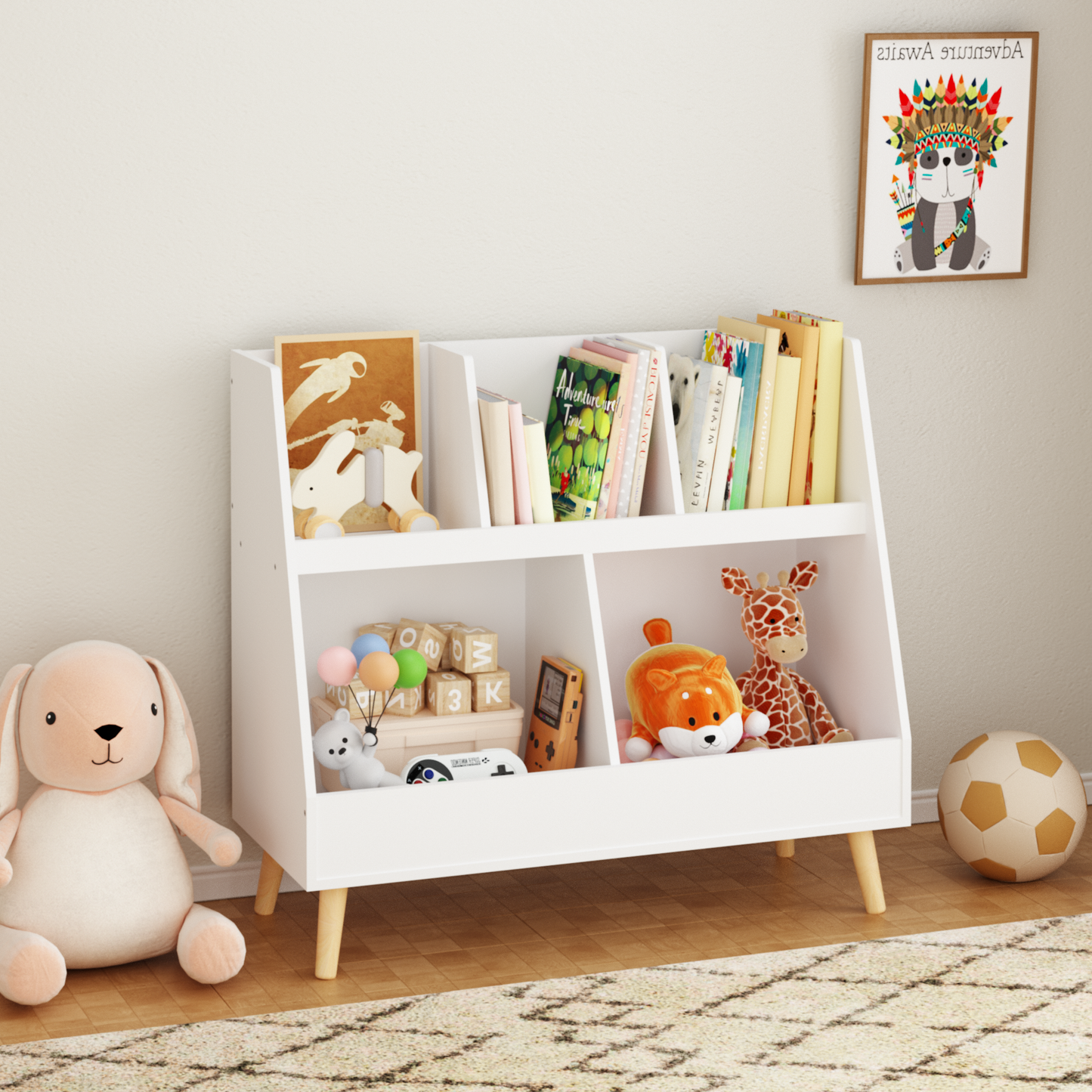 Healdsburg Craftsman Kids shelf Cubbies Organizer