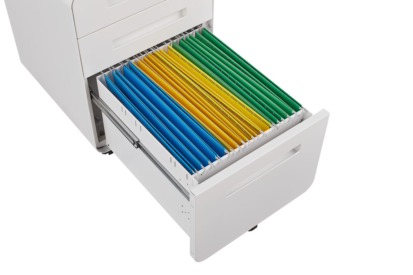 Warmsprings Modern Mobile File Cabinet White