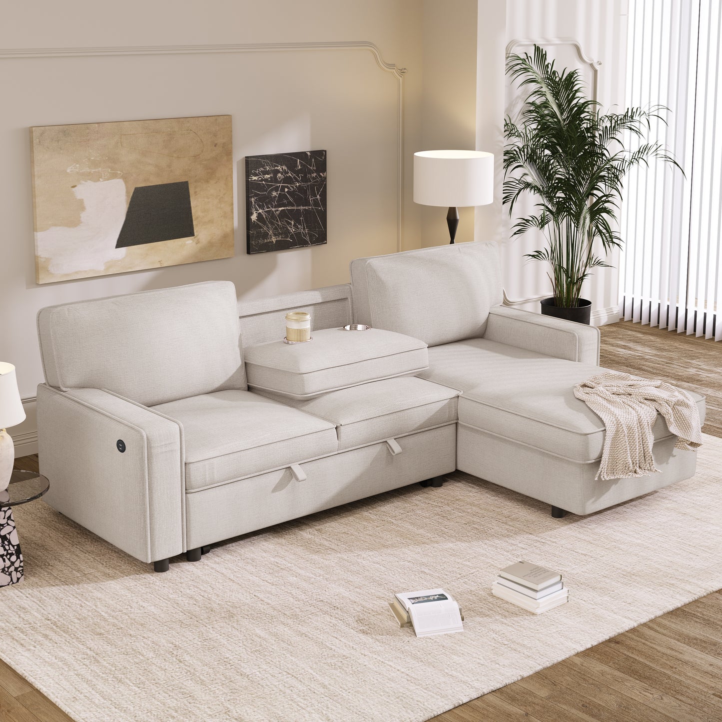 Napa Modern Upholstery Sleeper Sofa