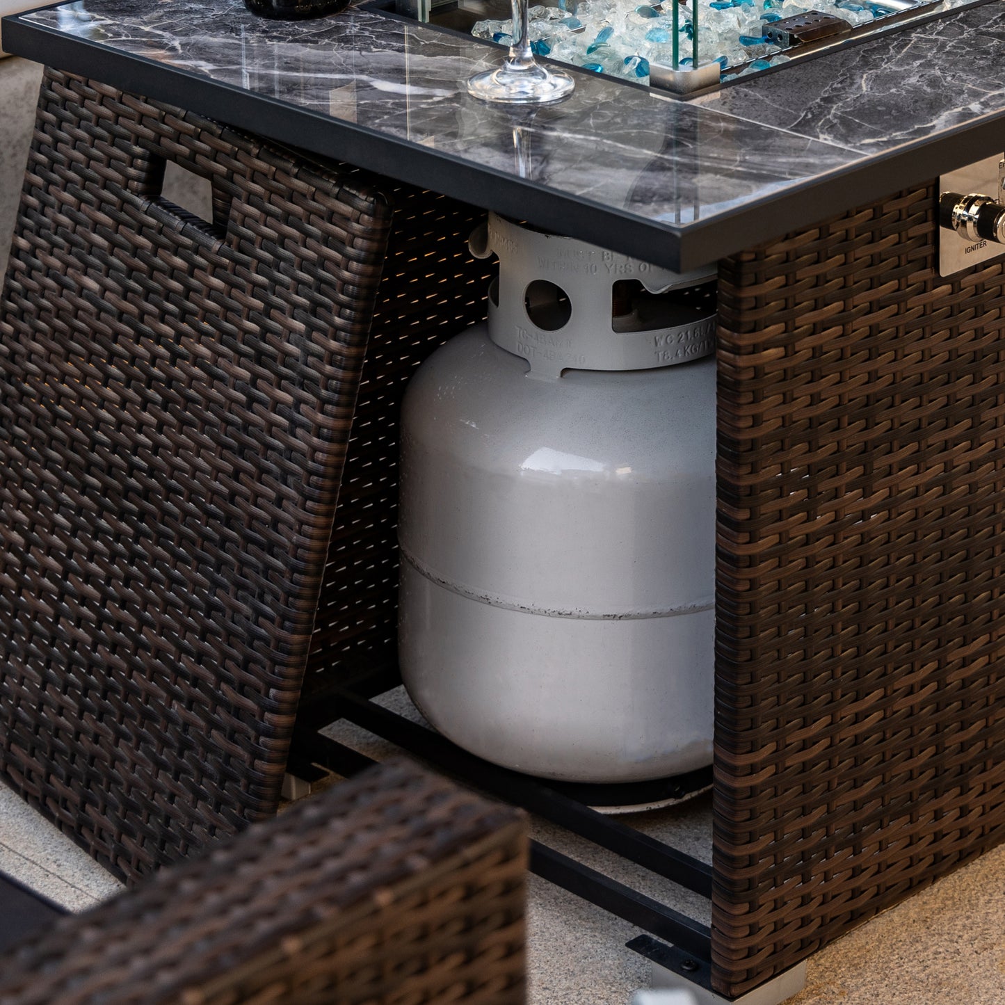 Fremont Modern Outdoor Propane Fire Table