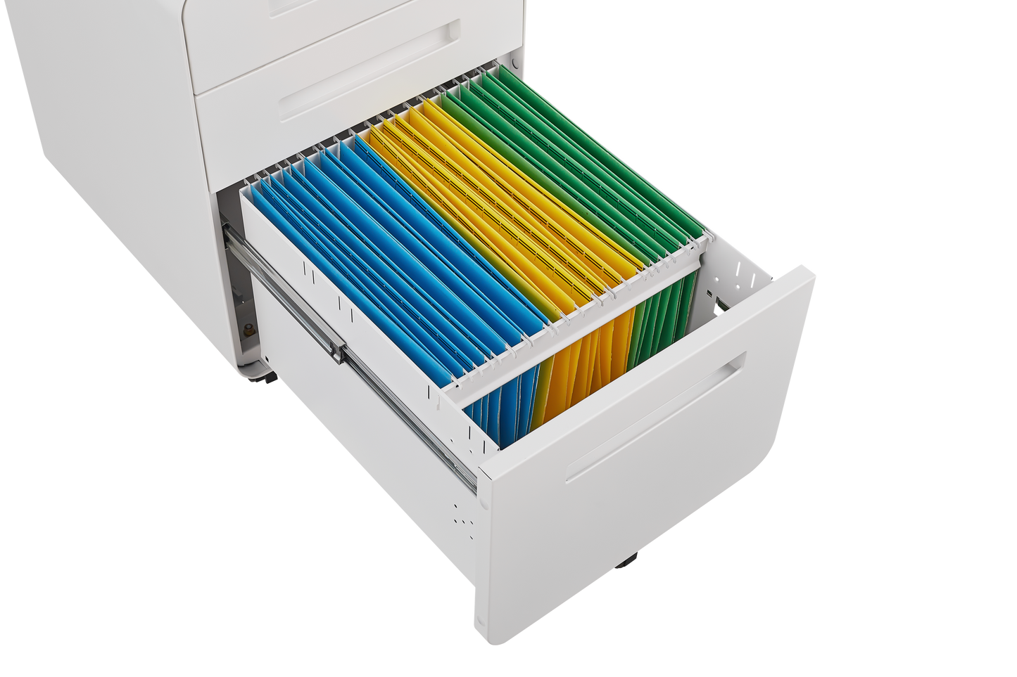 Warmsprings Modern Mobile File Cabinet White