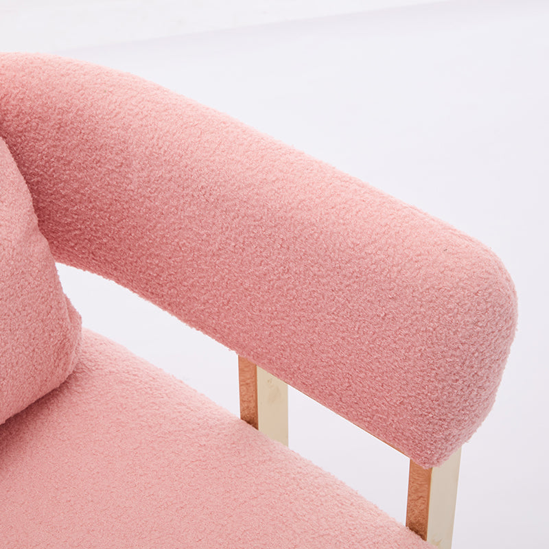 Lazzareschi Mid-Century Teddy Fleece Chair