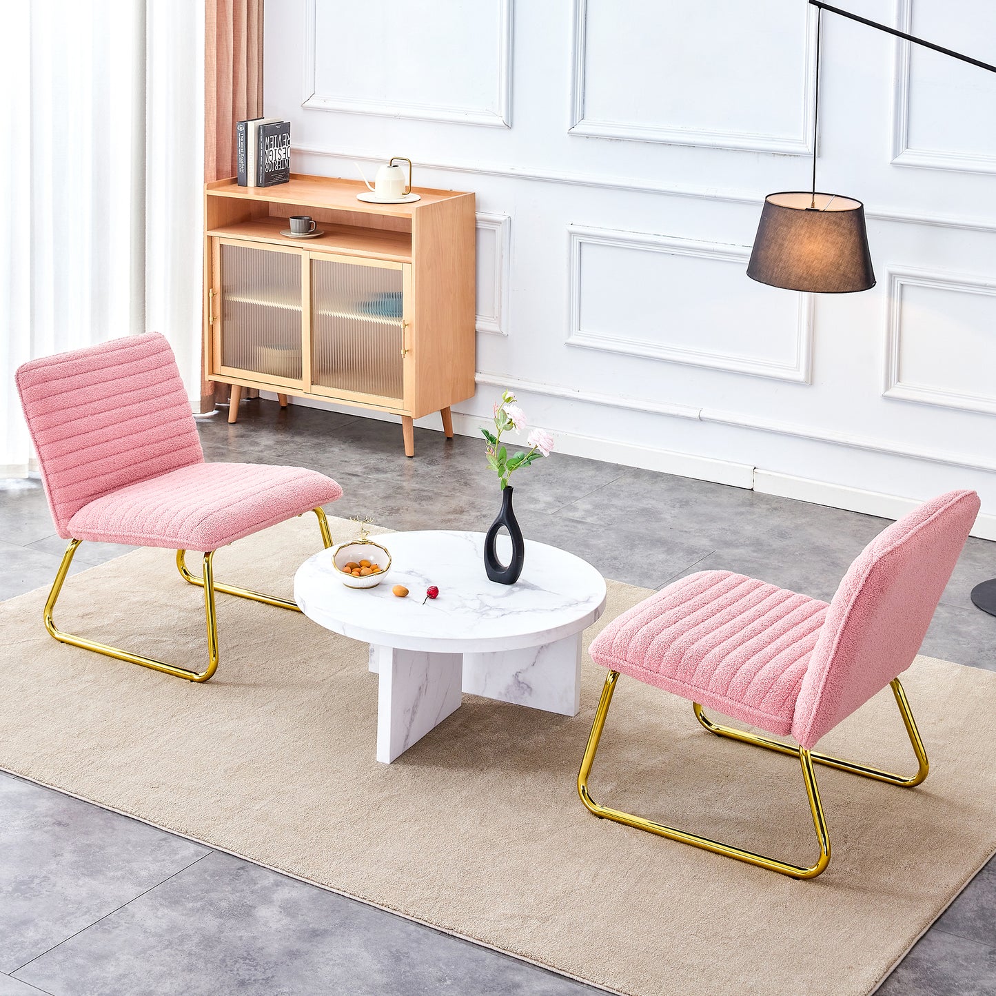 Niles Mid-Century Plush Accent Chair