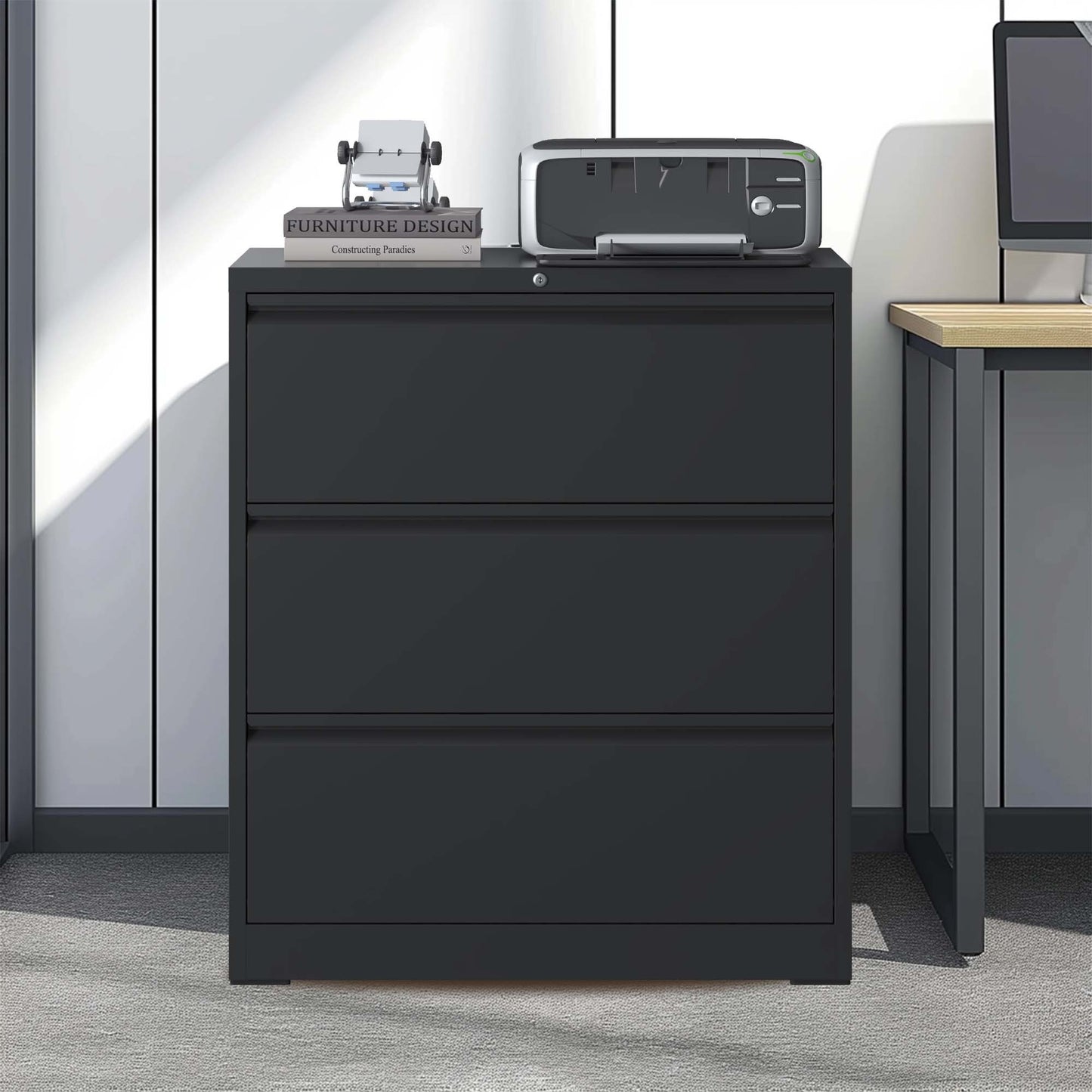 Centerville Modern Locking File Cabinet