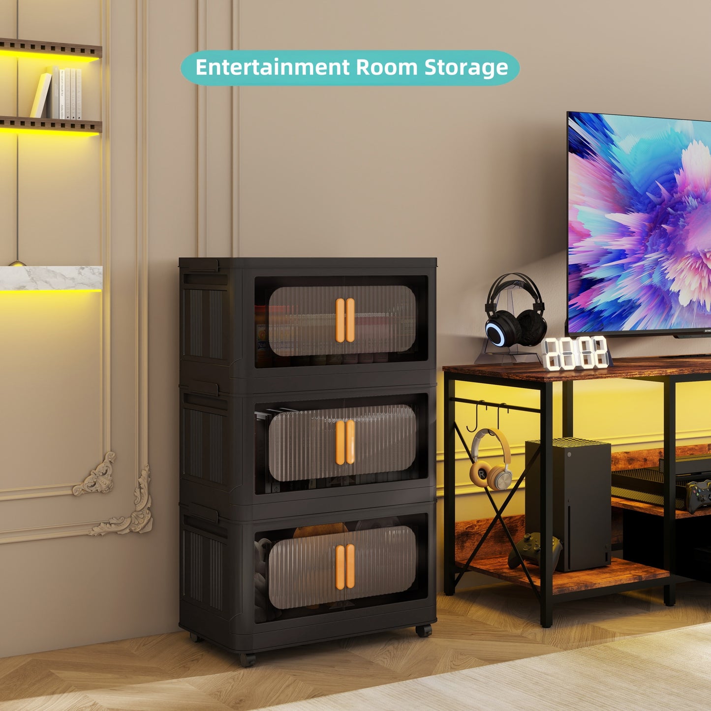 Napa Modern Folding Storage Cabinet