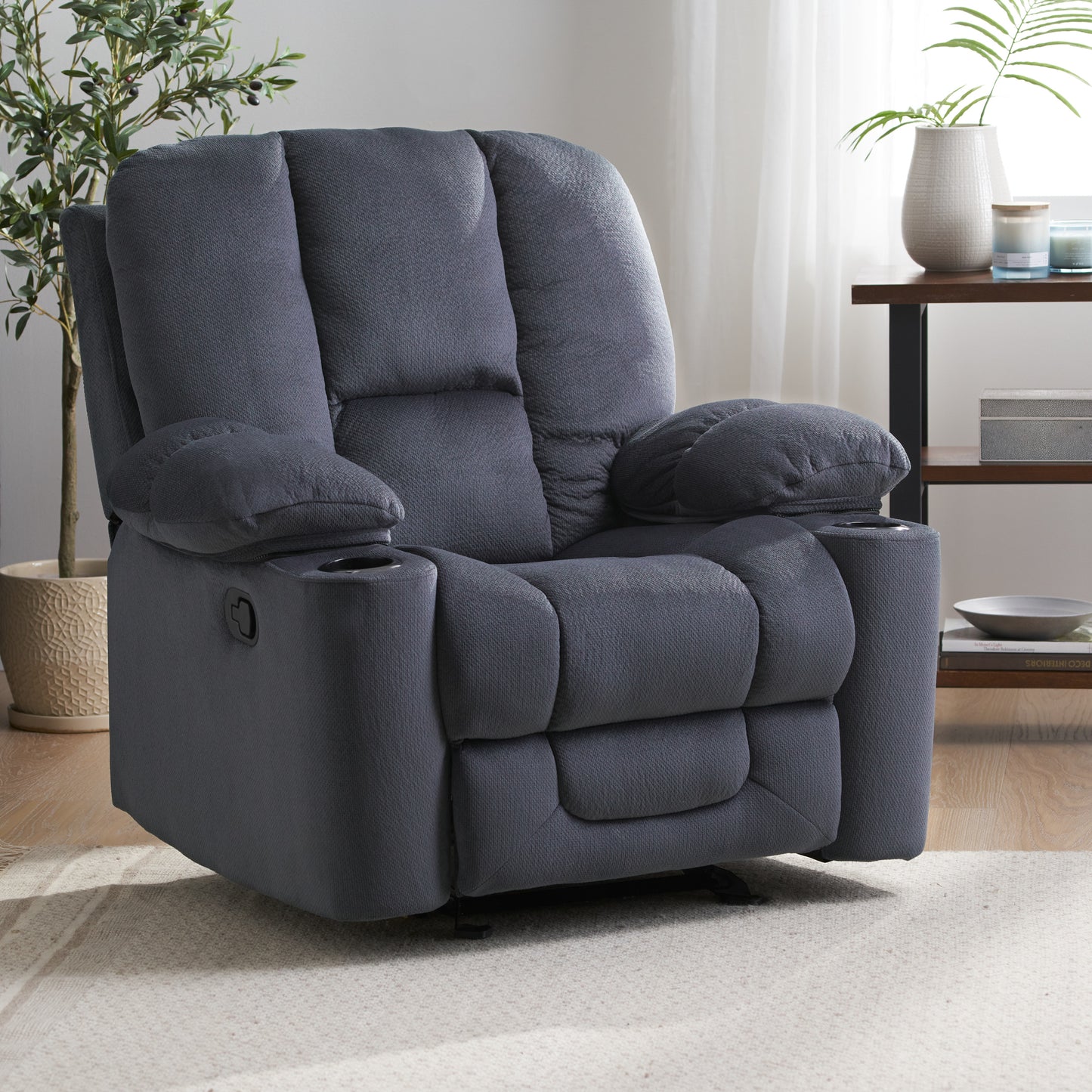Centerville Modern Cup Holders Recliner Chair