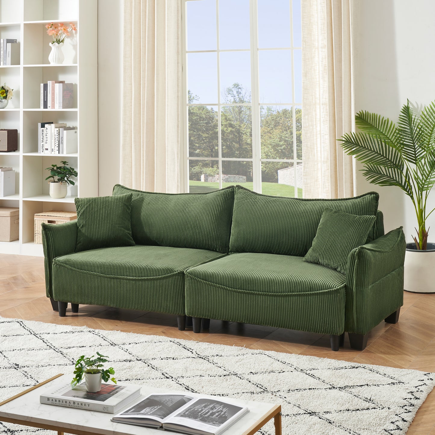 Napa Mid-Century Corduroy Sofa Bed