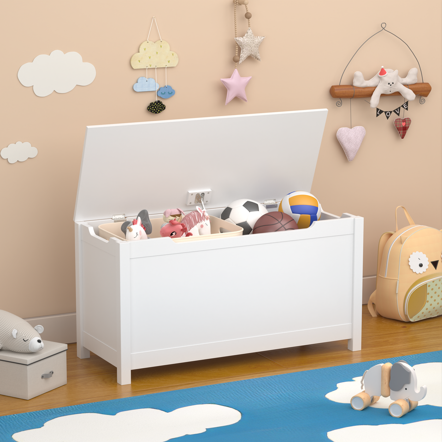 Sonoma Craftsman Wooden Toy Box Storage