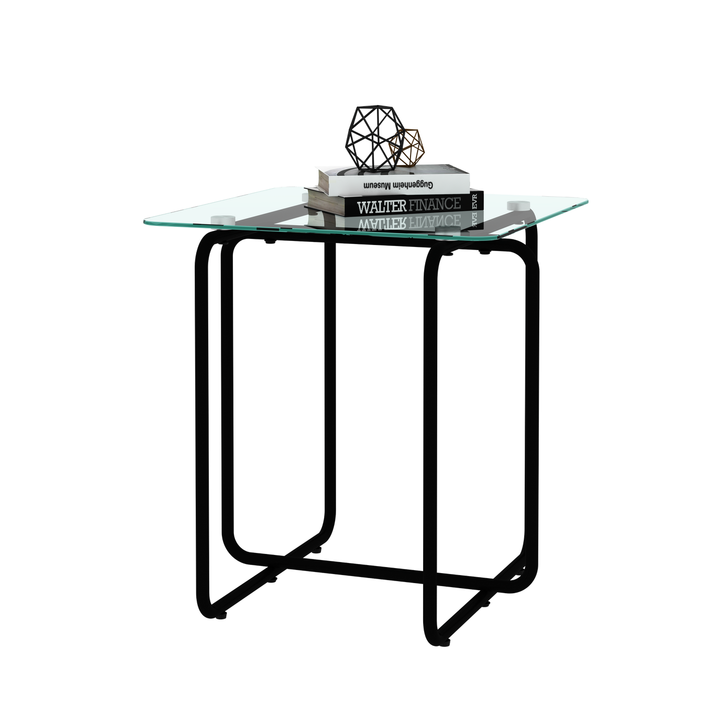 Westport Modern Tempered Glass Side Table