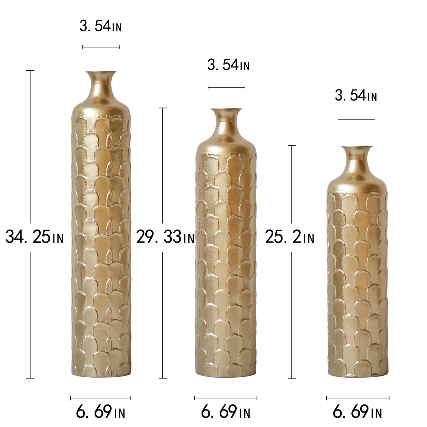 Niles Contemporary Glazed Floor Vases