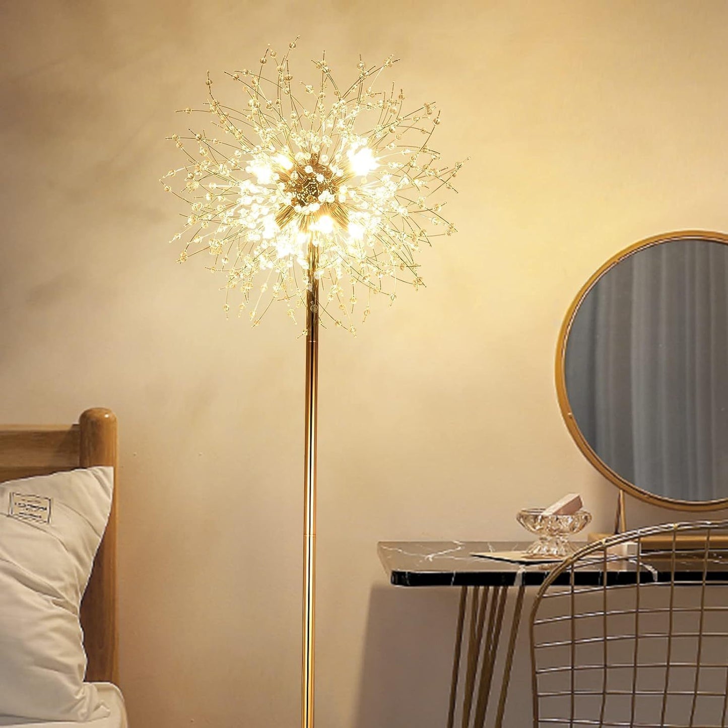 Calista Modern Crystal Floor Lamp