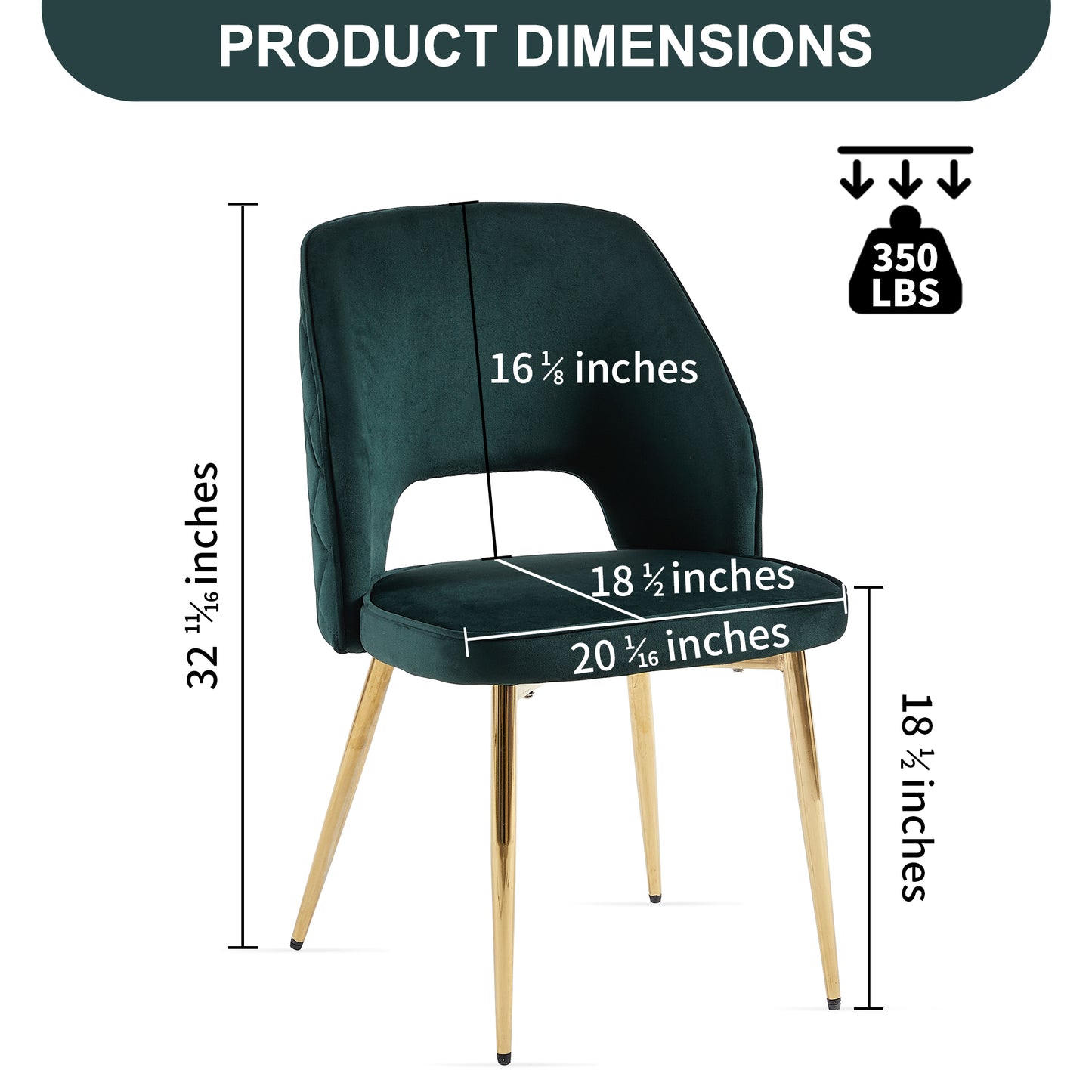 Oakridge Modern Upholstered Velvet Dining Chairs
