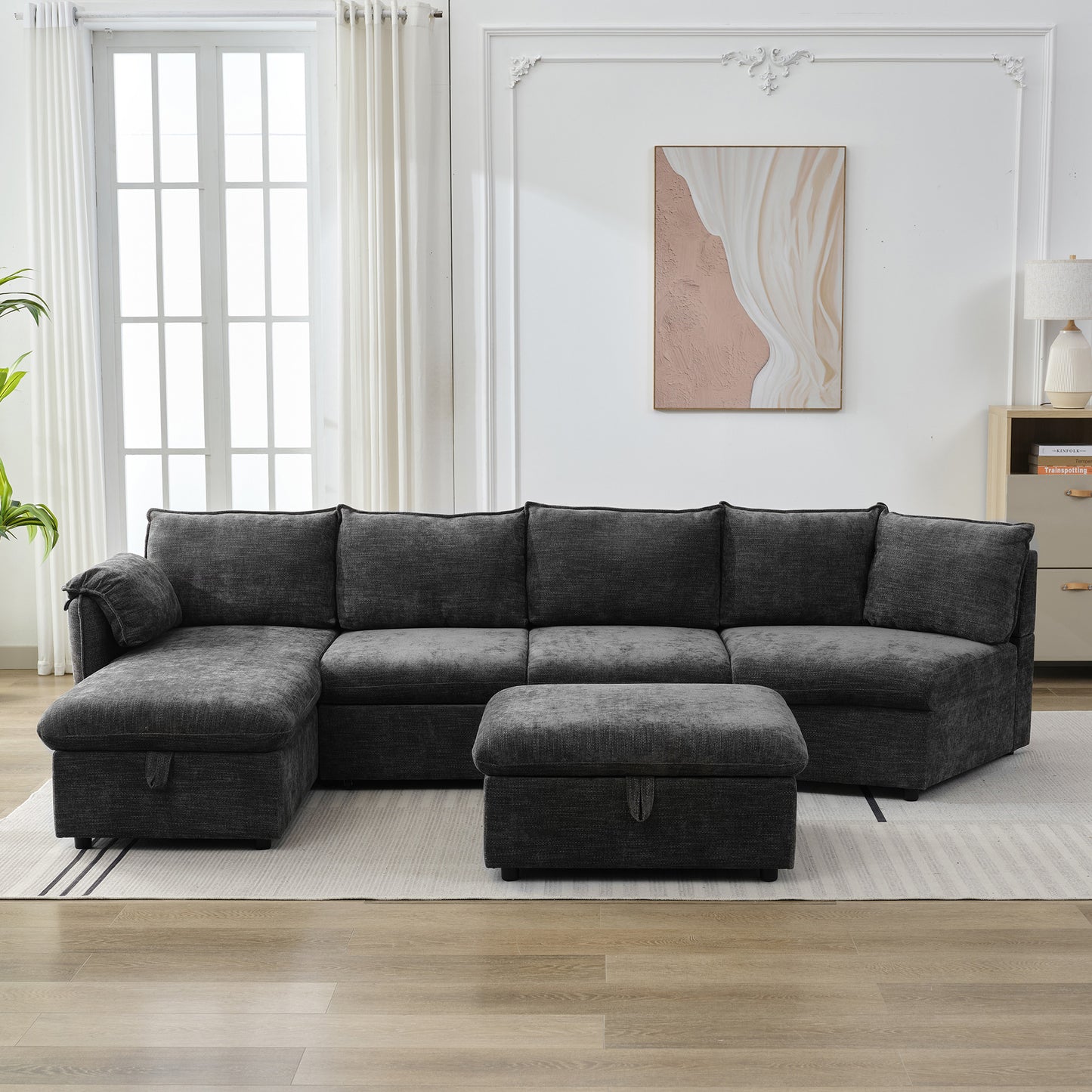Sonoma Modern Pull-out Couch Sectional