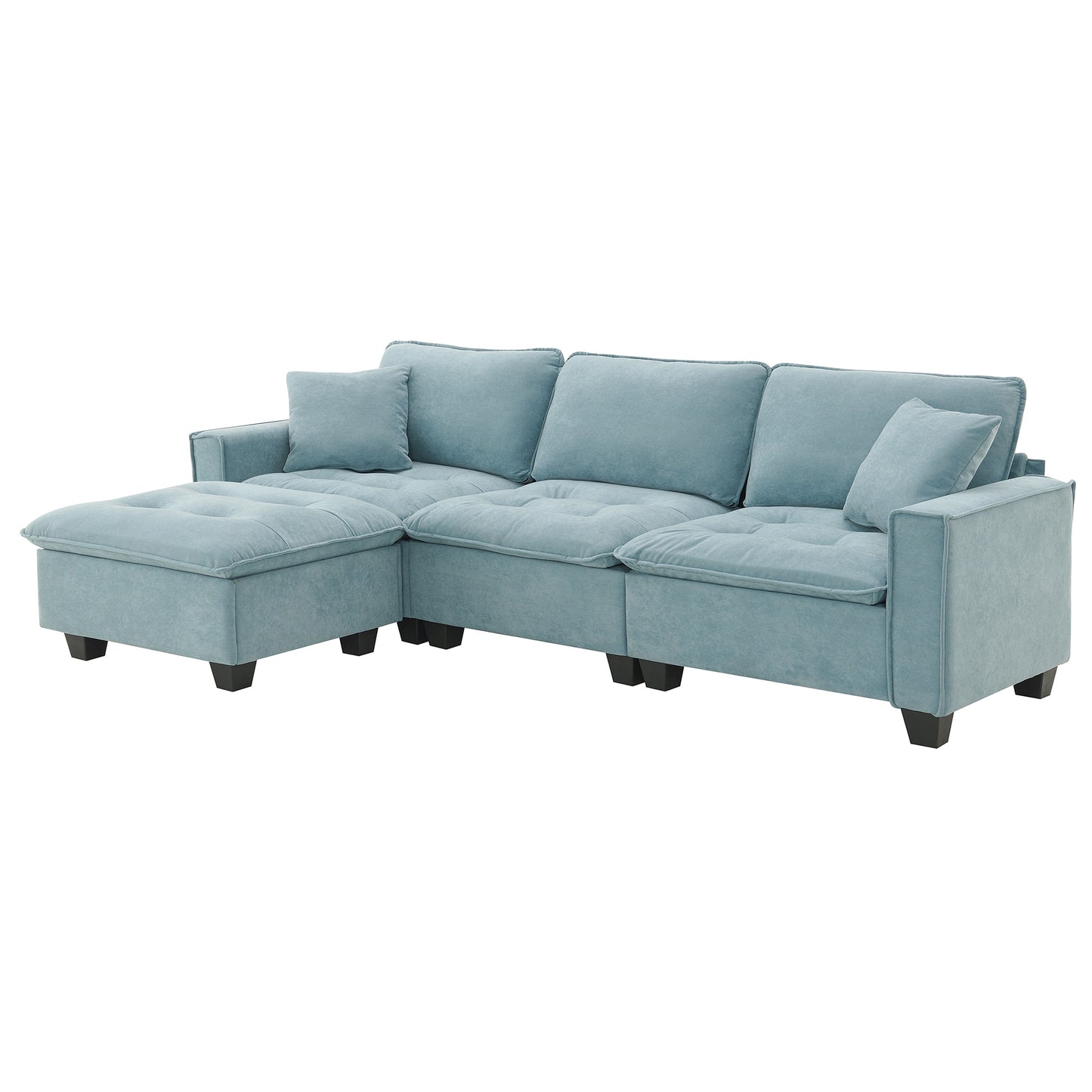 Lula Modern Velvet Convertible Sofa