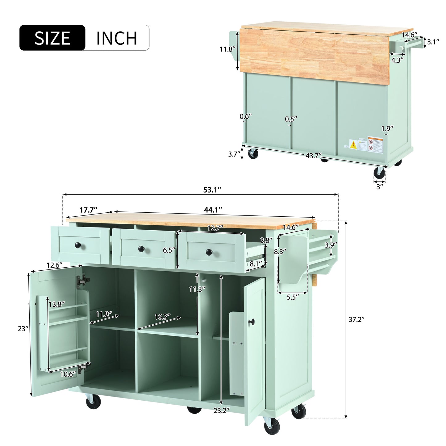 Justo Craftsman Elegant Desing Kitchen Island