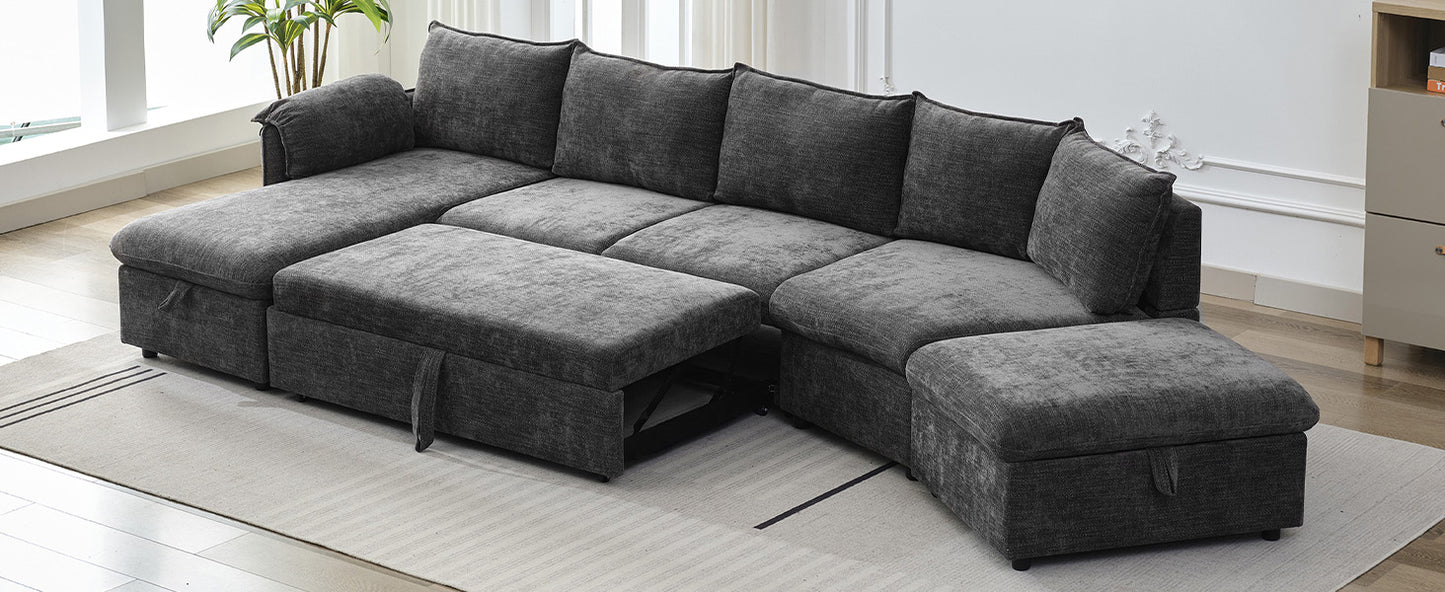 Sonoma Modern Pull-out Couch Sectional