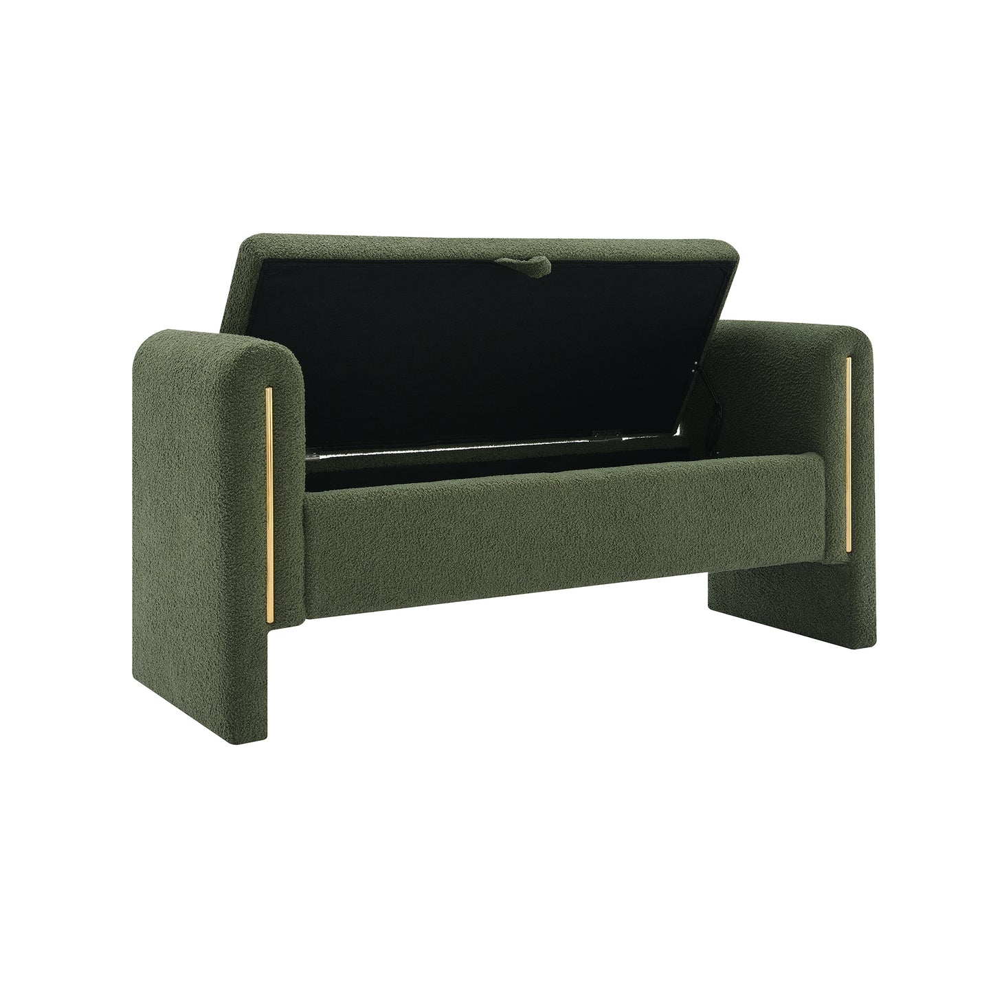 Silverleaf Modern Olive Storage Bench