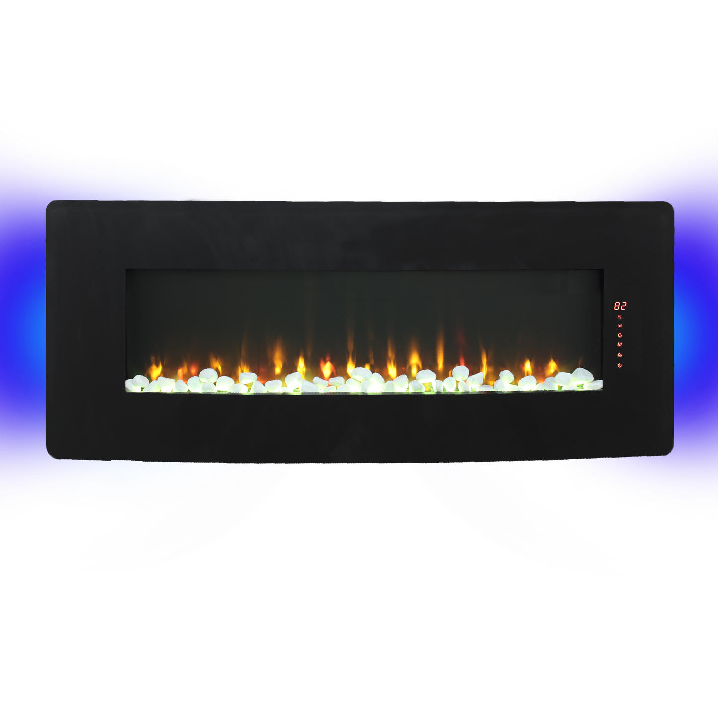 Irvington Modern Curved Wall Electric Fireplace