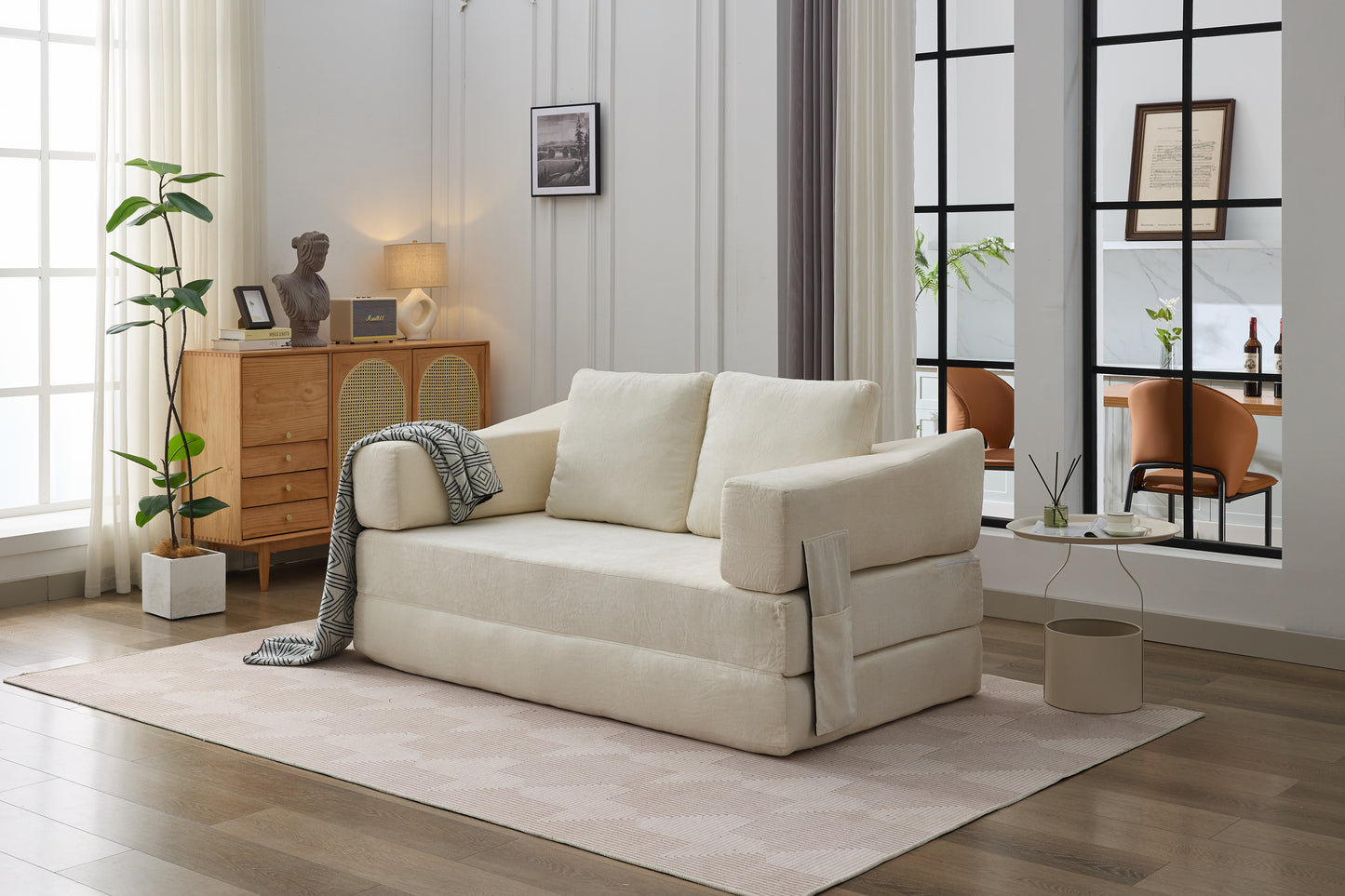 Healdsburg Contemporary Fold-Out Couch Sofa