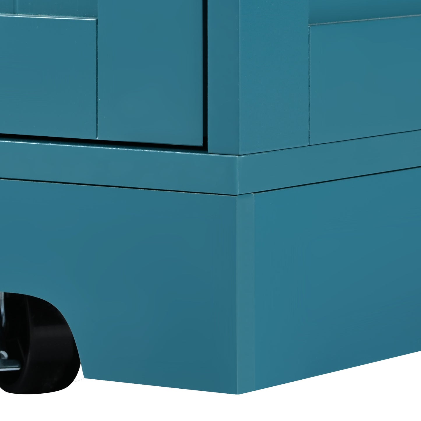 Cleo Modern Rolling Kitchen Cart