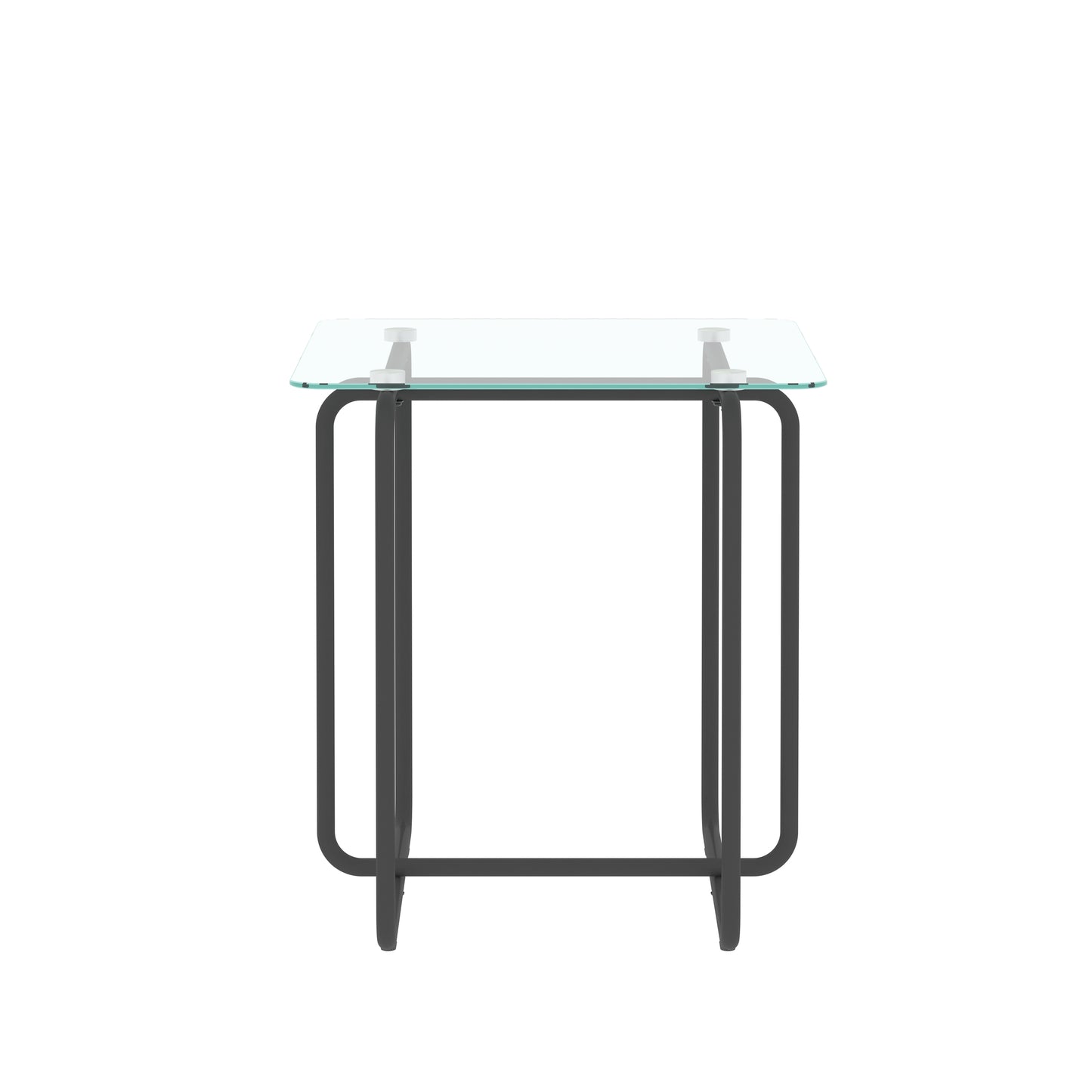 Westport Modern Tempered Glass Side Table