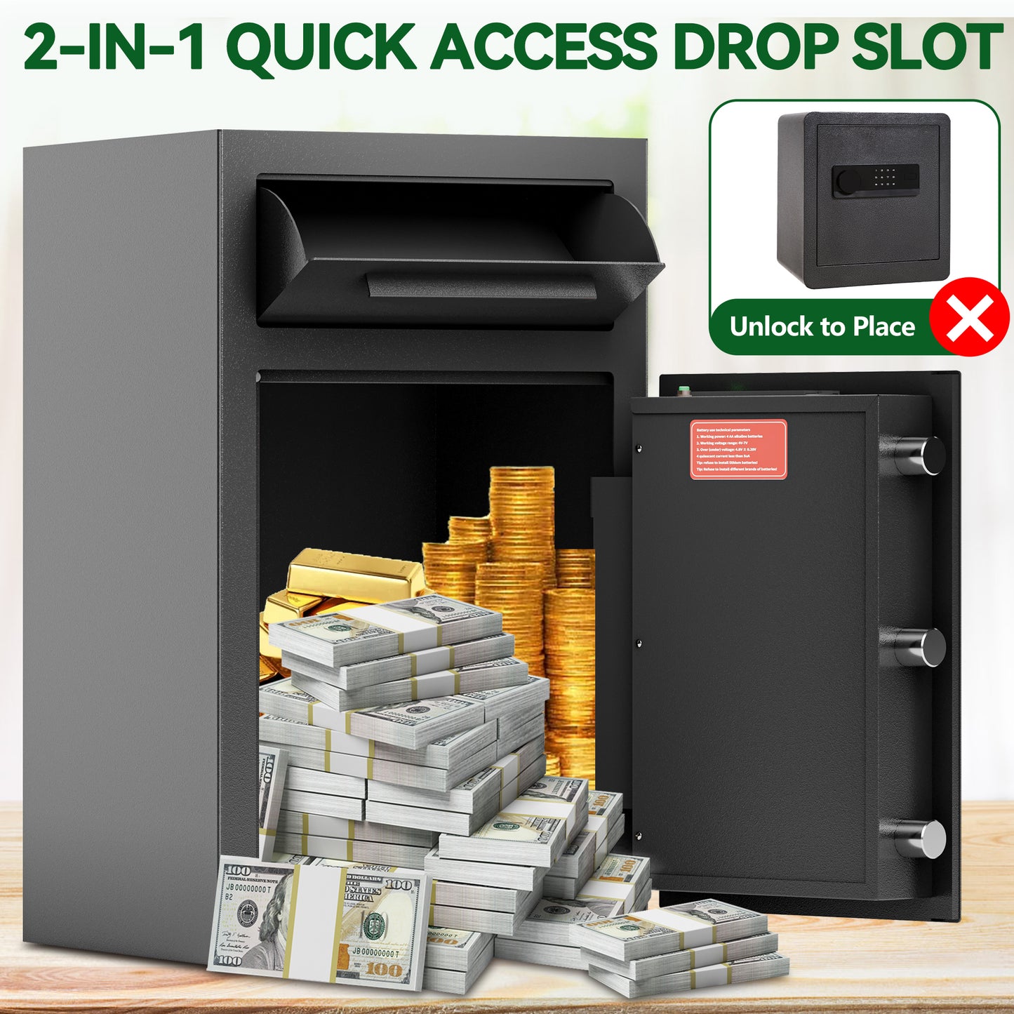 Oakridge Industrial Digital Safe Deposit Box