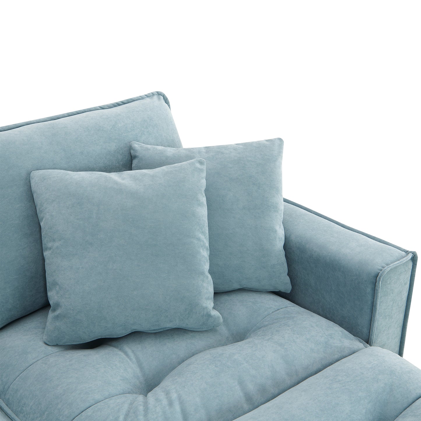 Lula Modern Velvet Convertible Sofa