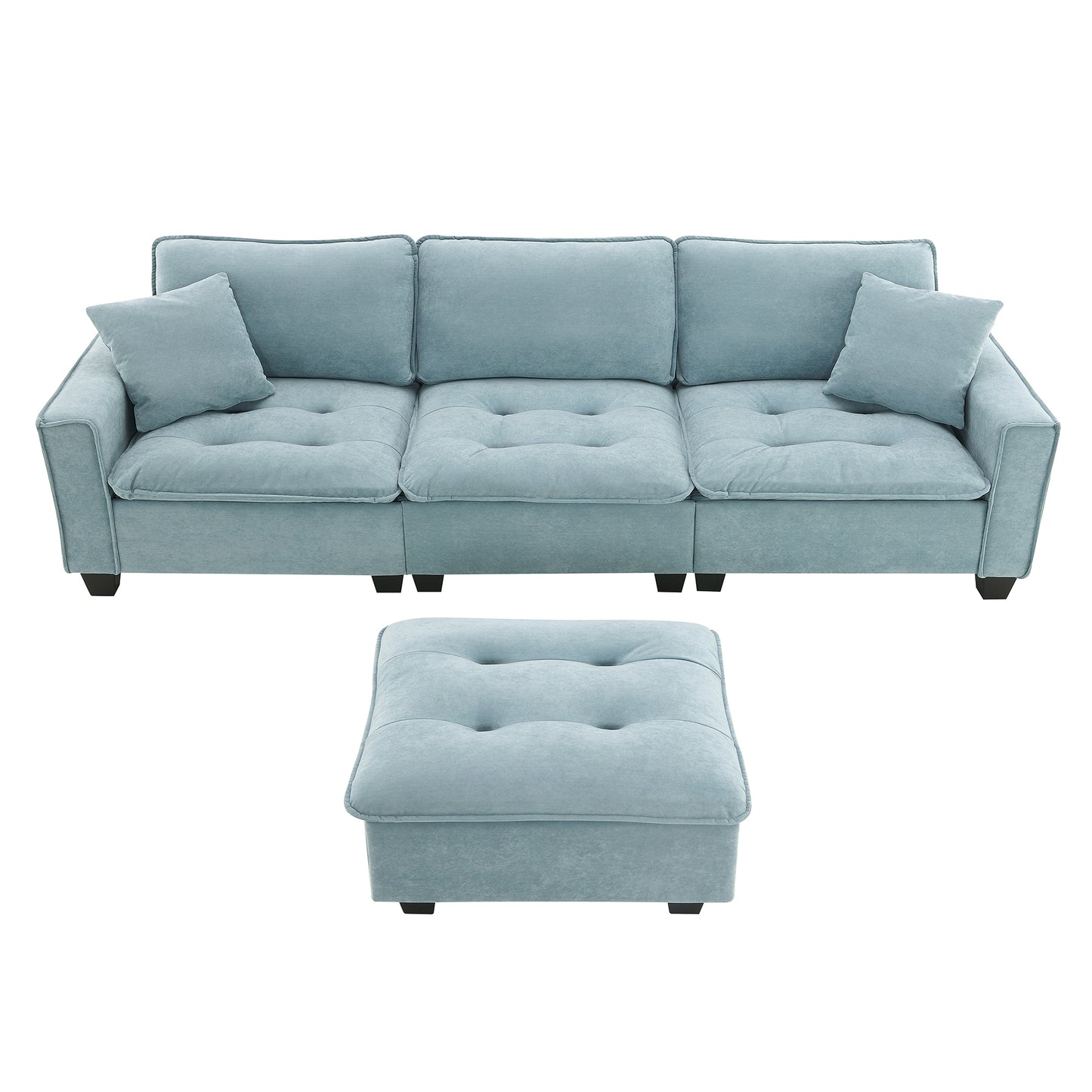 Lula Modern Velvet Convertible Sofa