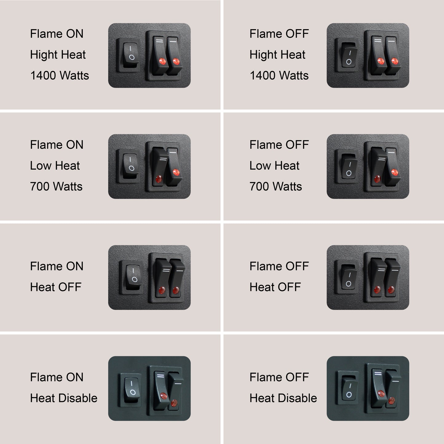 Mission Contemporary Electric Fireplace Stove Heater