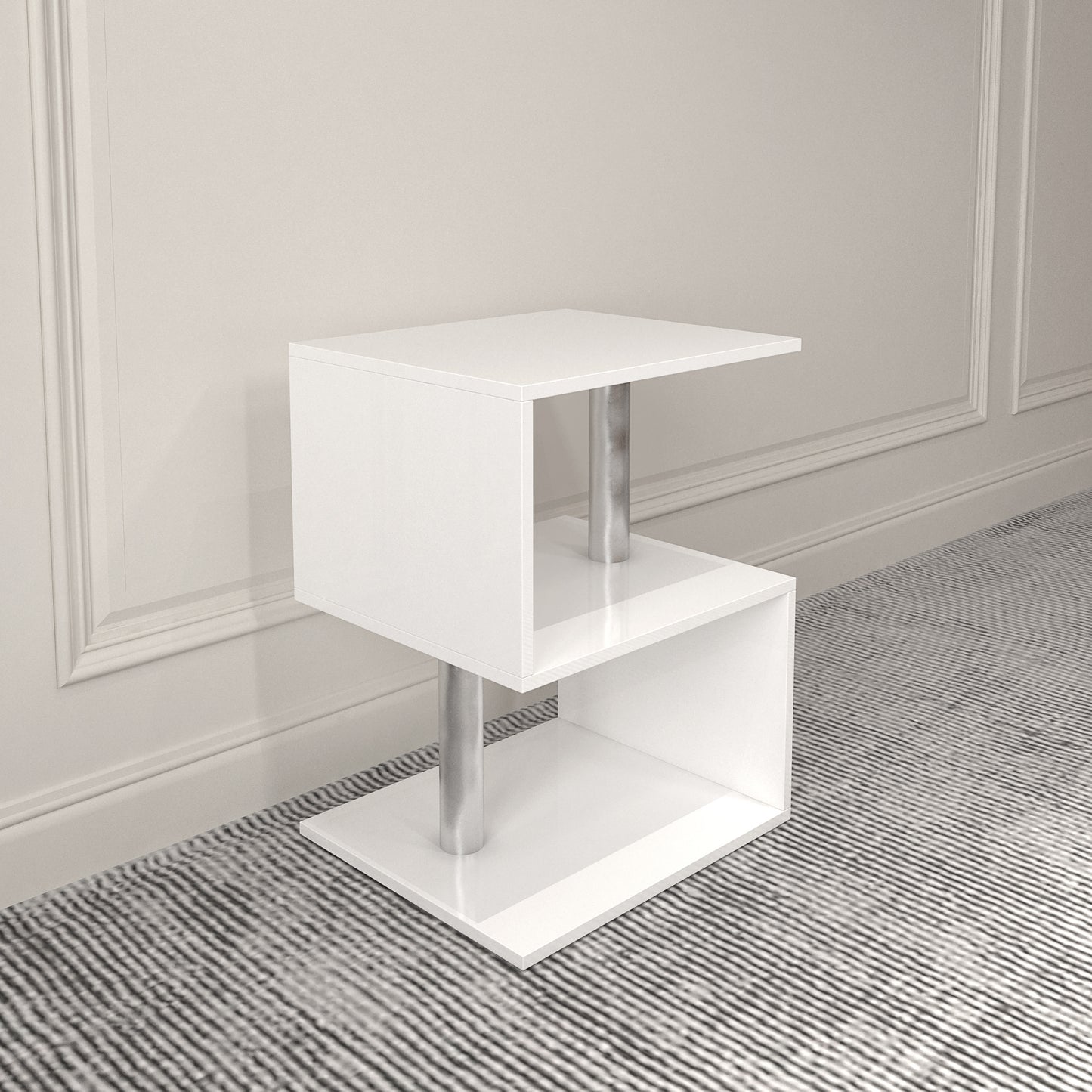 Lula Modern S-Shaped End Side Table