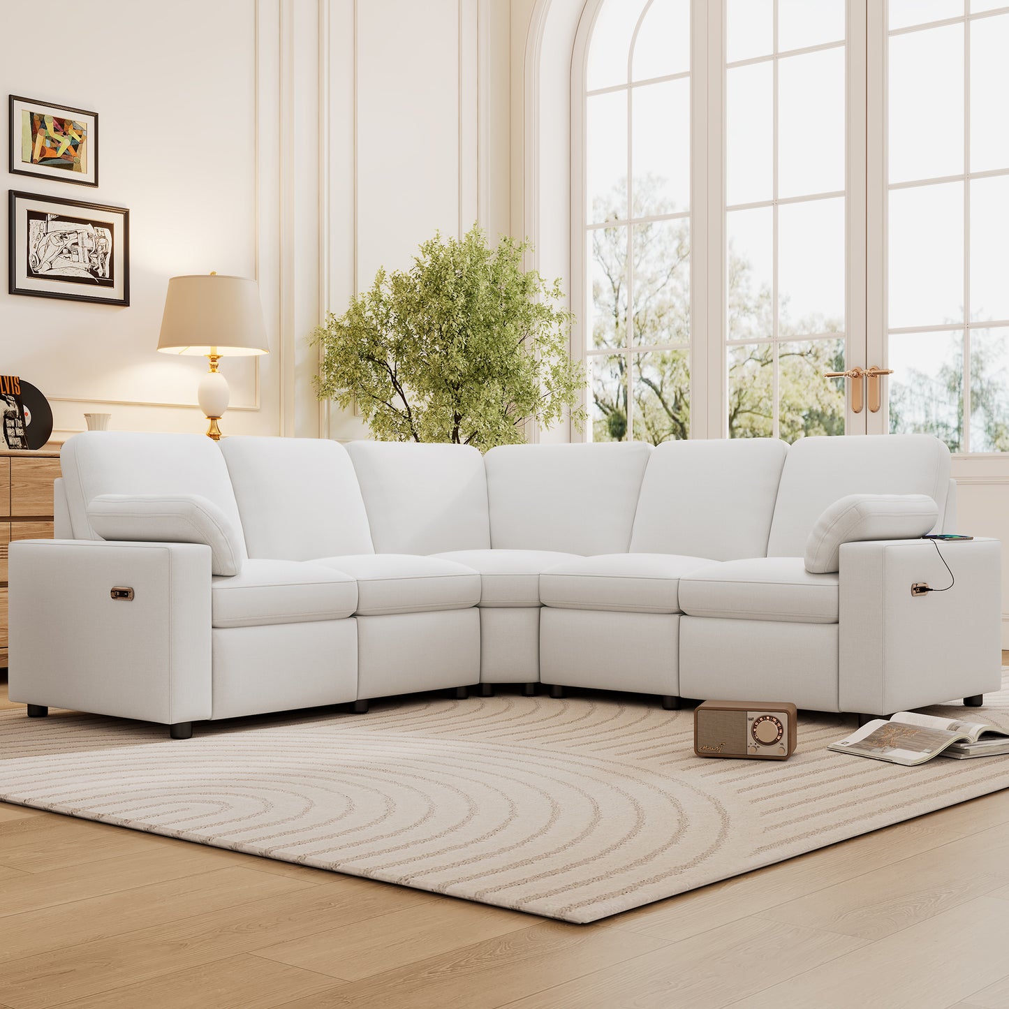 Niles Modern Power Recliner Sectional