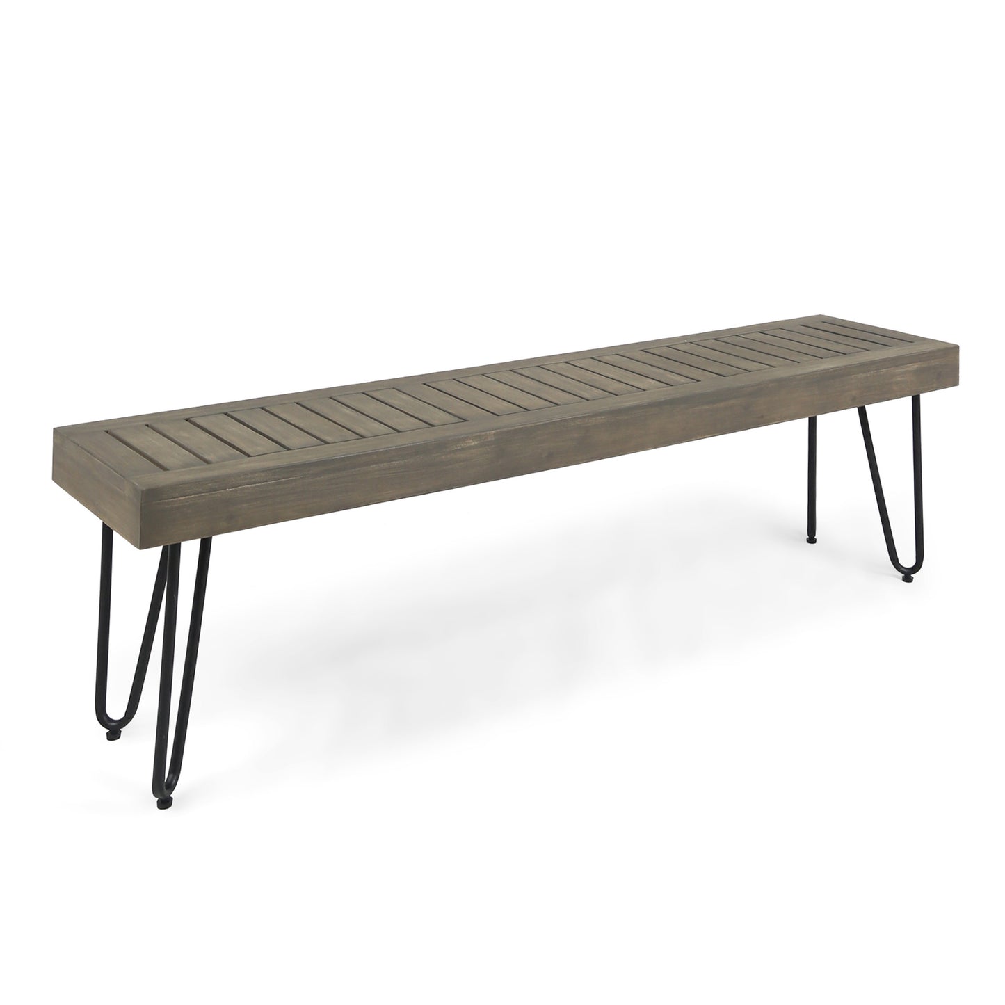 Silverleaf Industrial Wood Seating Bench