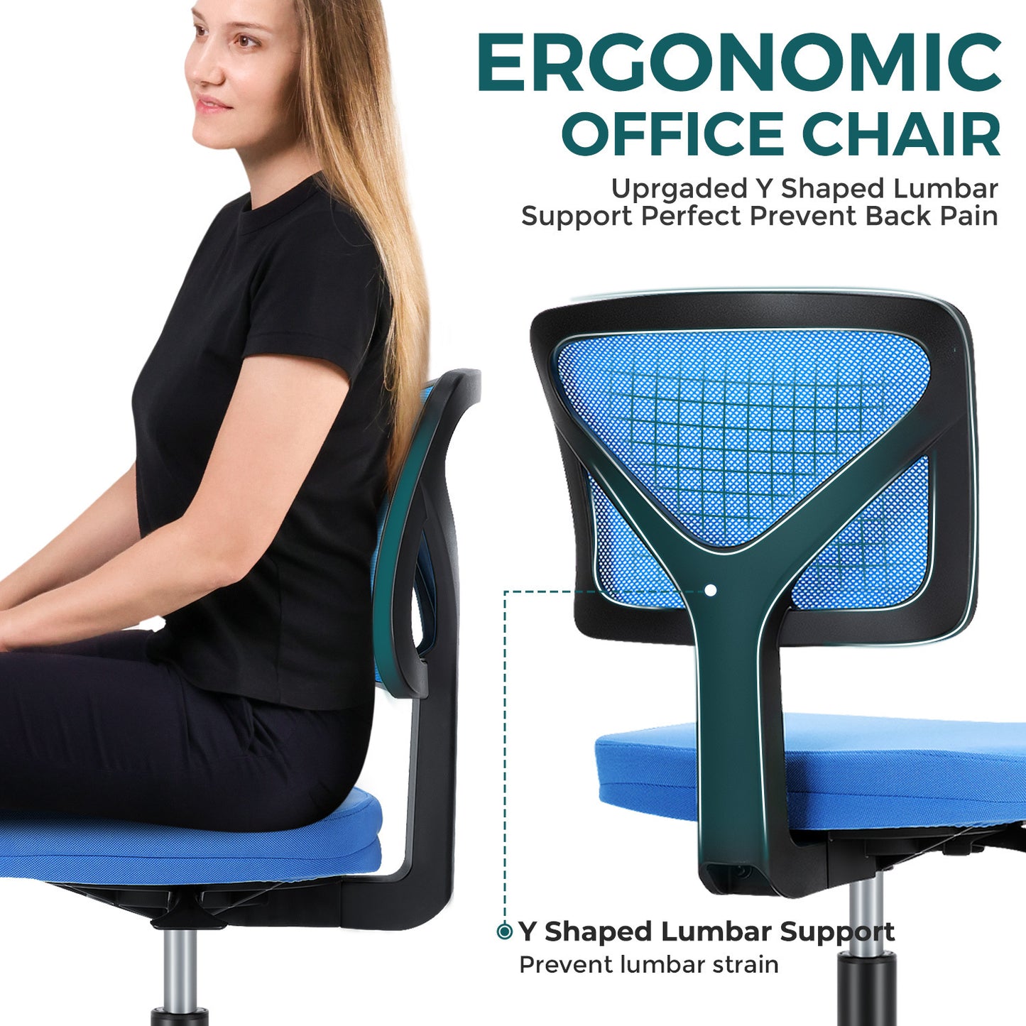 Marites Modern Lumbar Office Chair