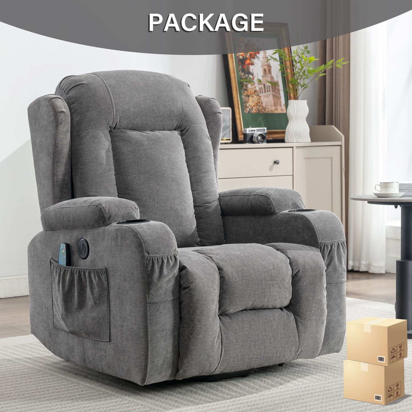 Napa Contemporary Power Lift Recliner Chair