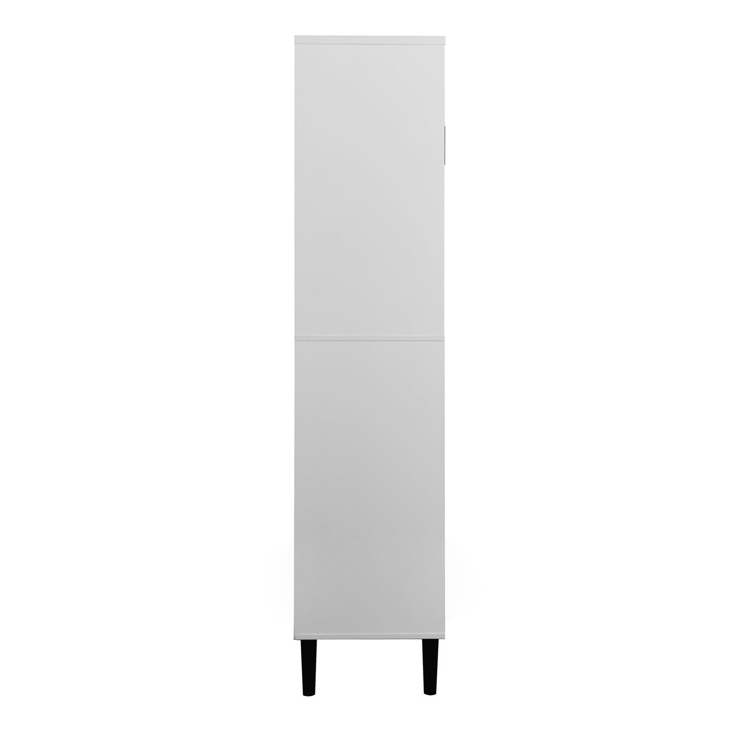 Calista Modern Tempered Glass Storage Cabinet
