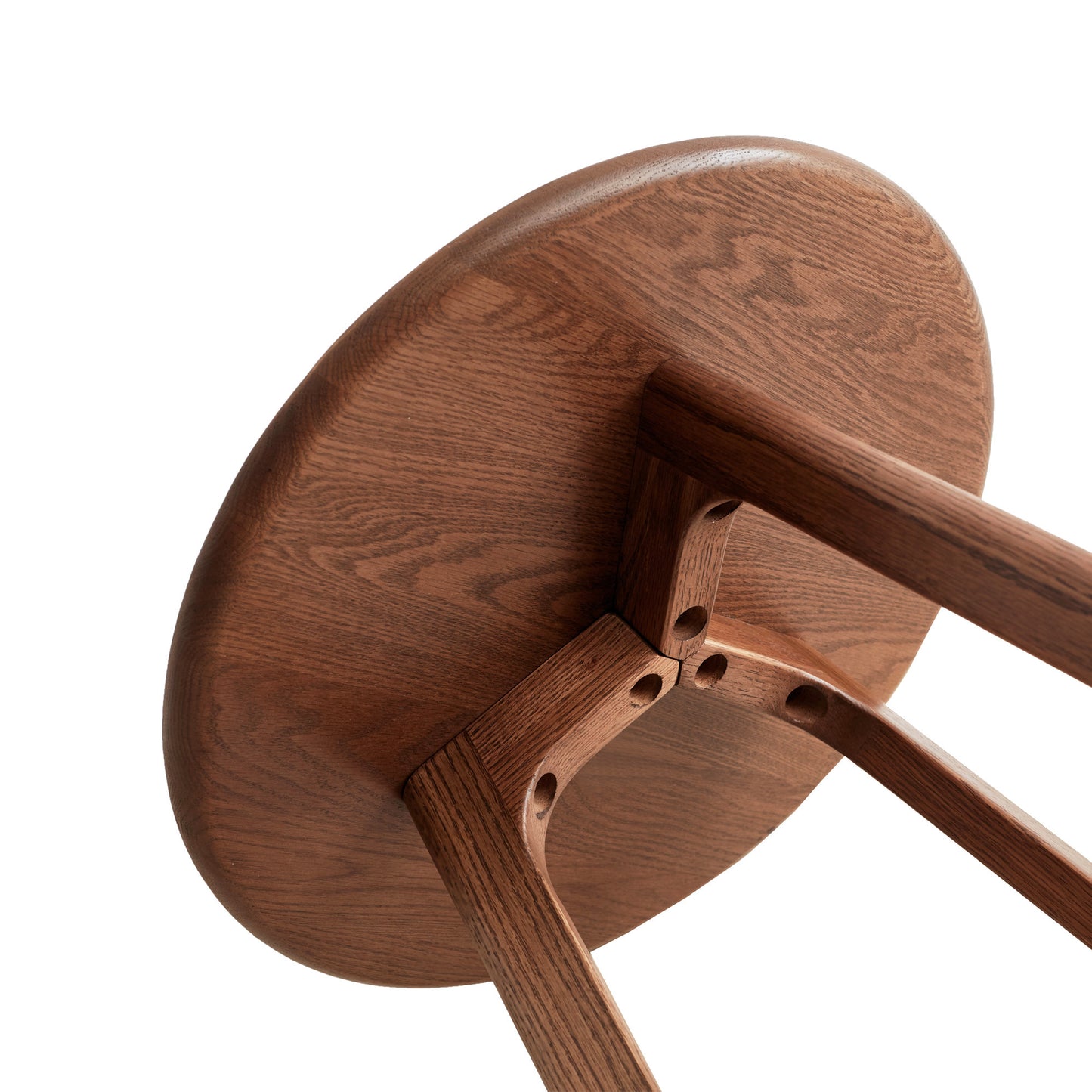Bartholomew Craftsman Round Oak Side Table