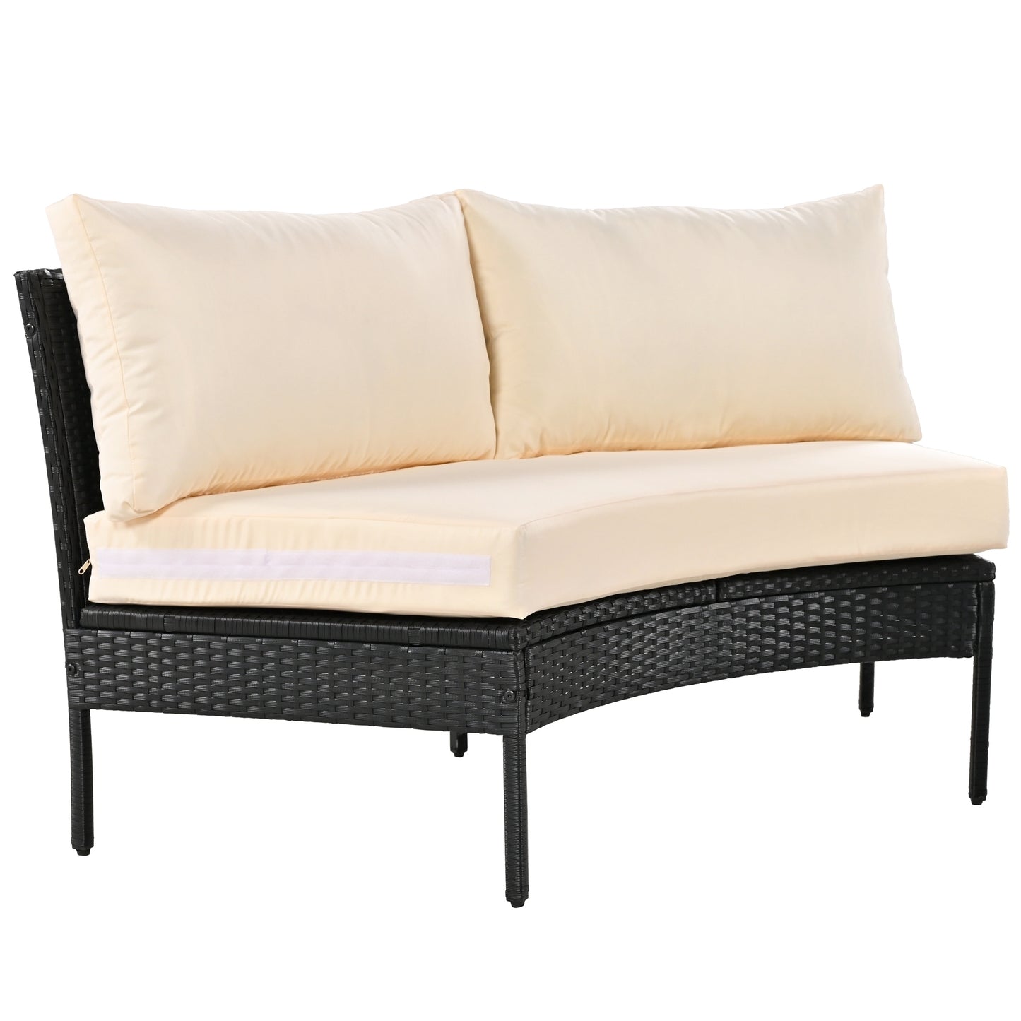 Somerset Modern Curved Outdoor Sofa