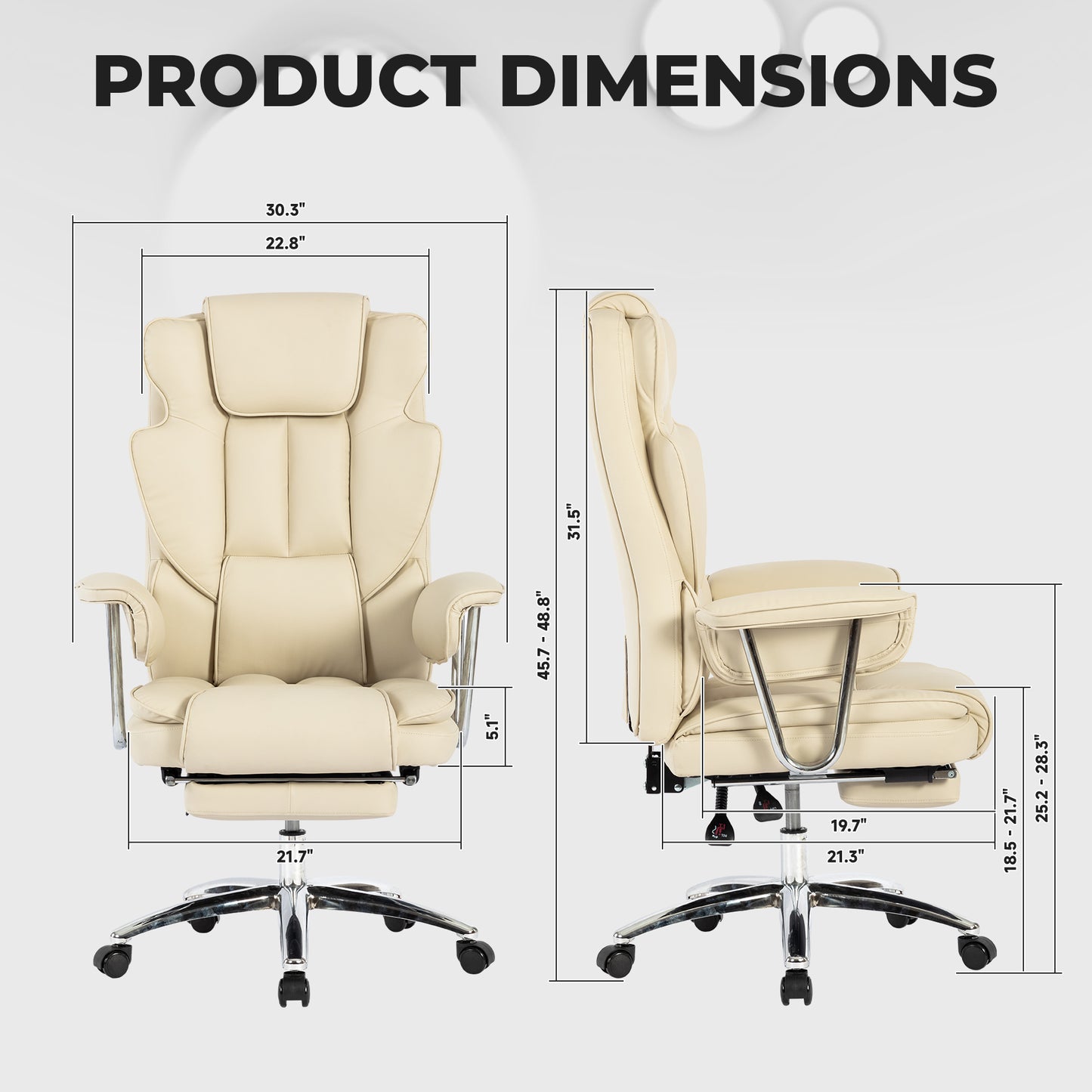 Ghivi Contemporary Leather Executive Chair