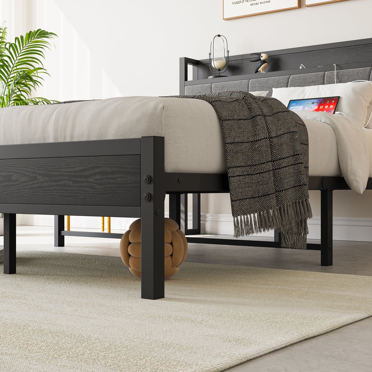 Cleo Modern Storage Bed Frame