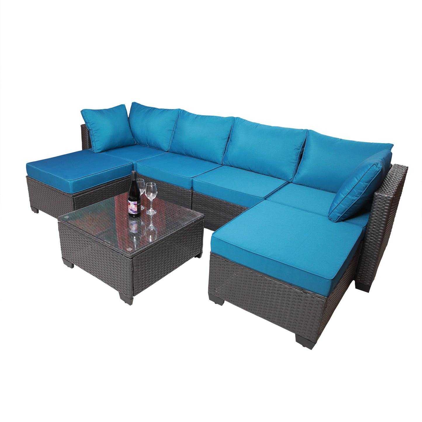 Cleo Modern Rattan Patio Set