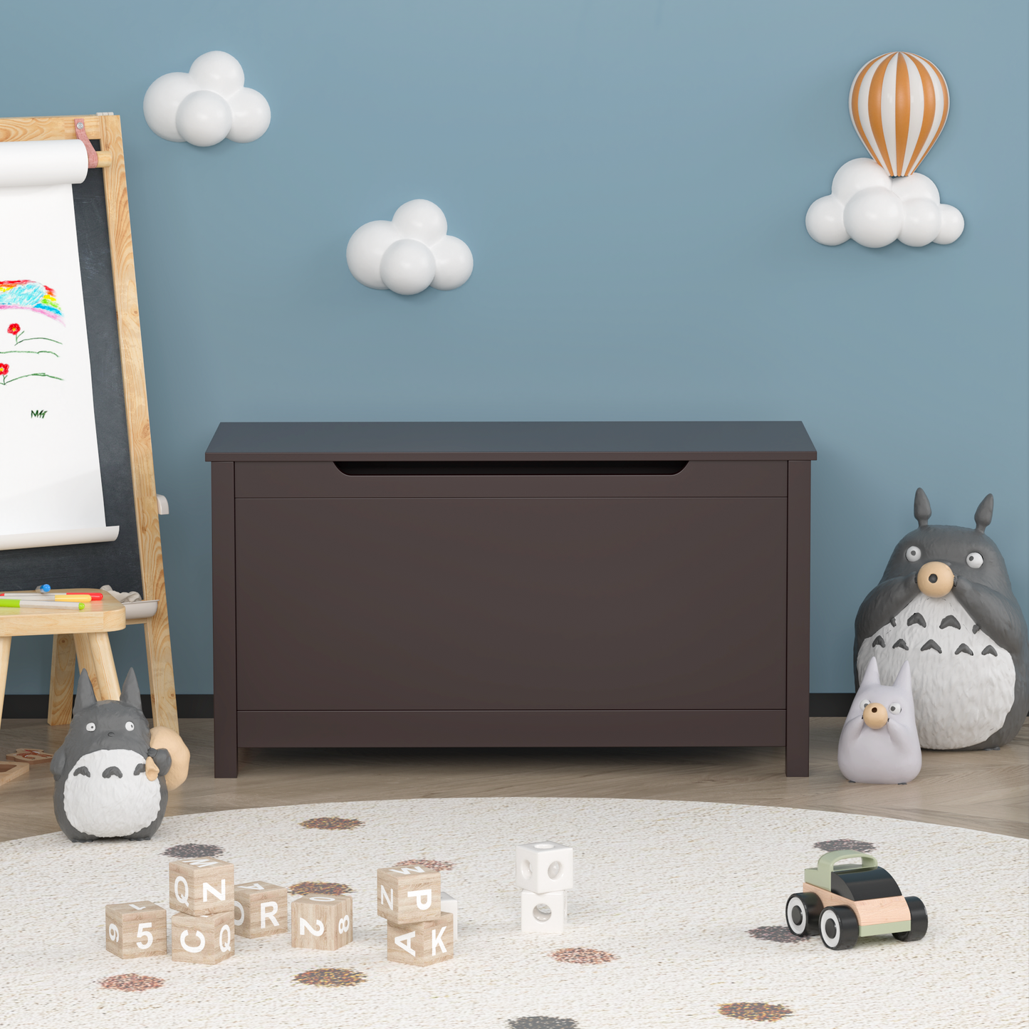 Luz Craftsman Wooden Toy Storage Box
