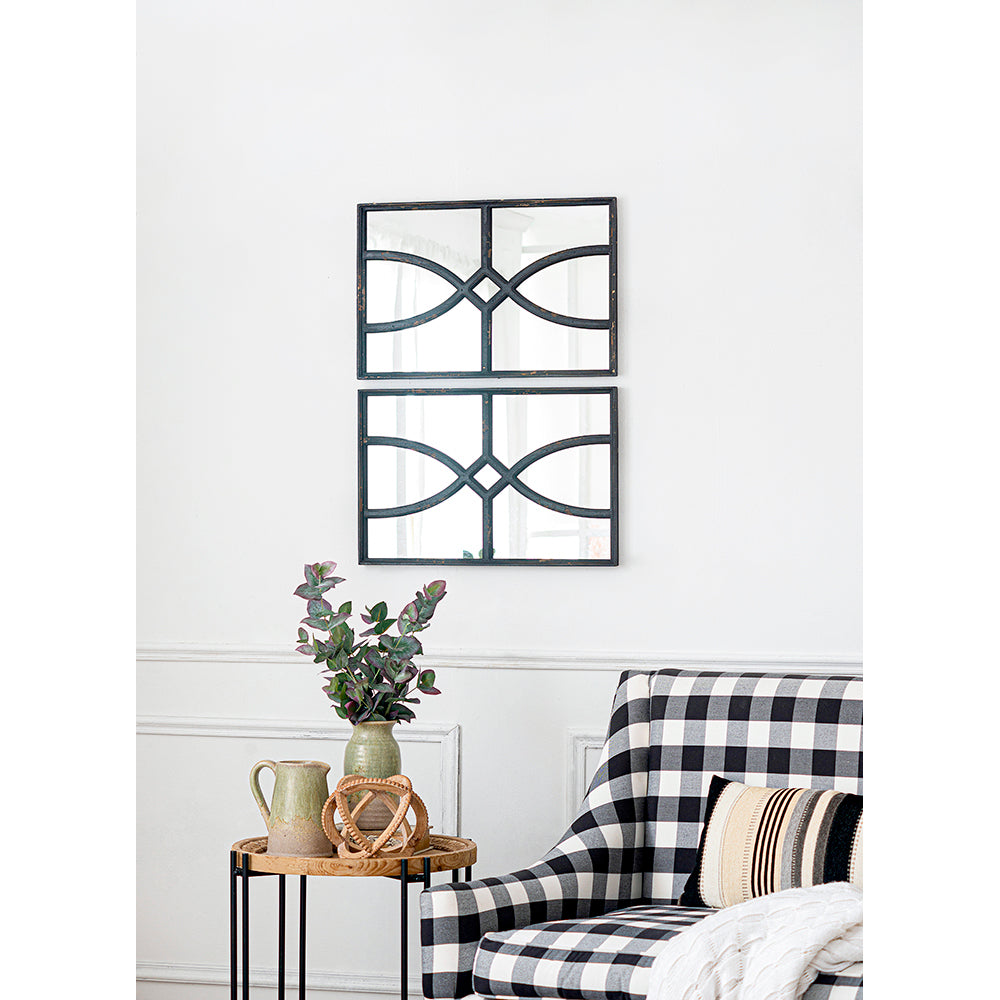 Lazzareschi Craftsman Wooden Wall Mirror