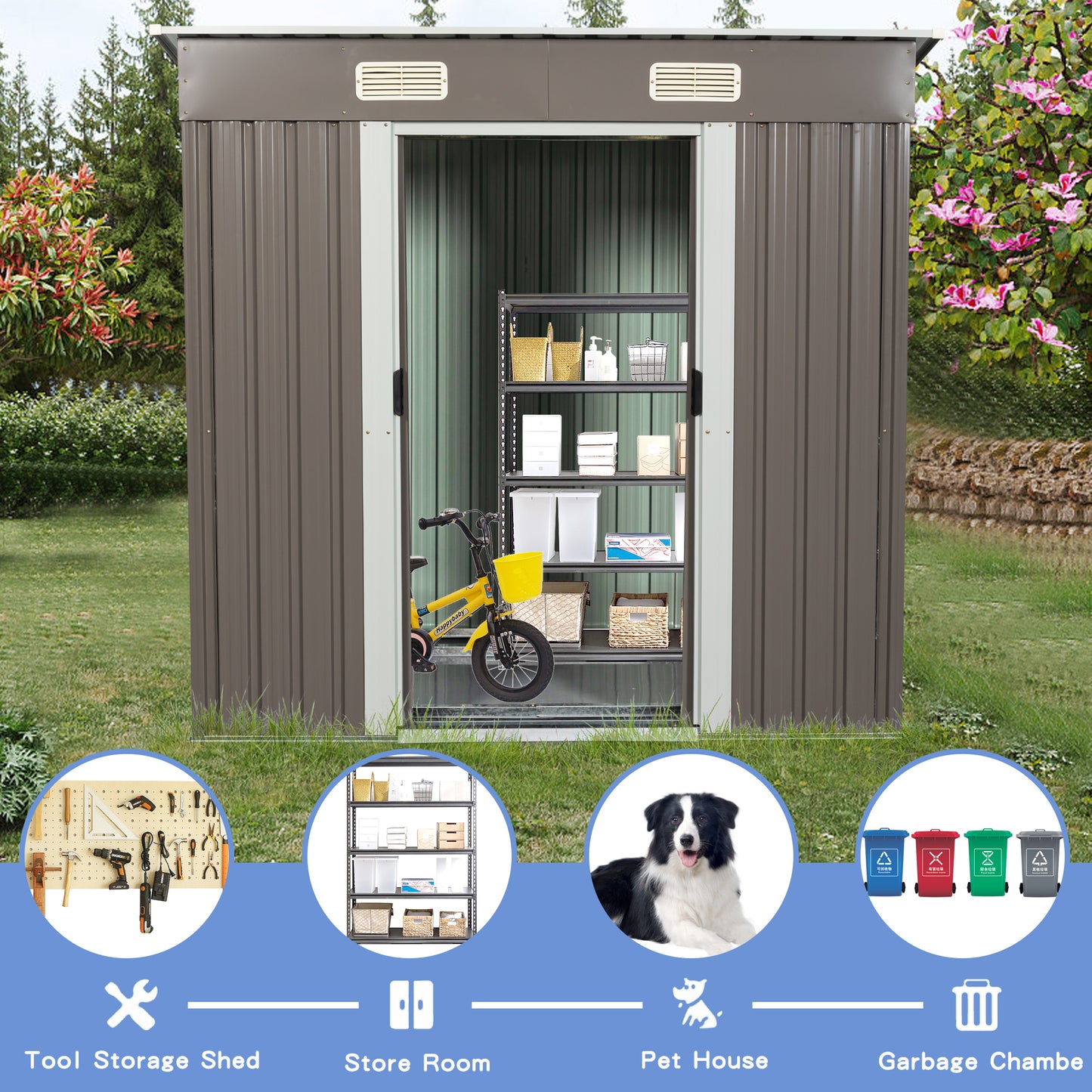 Mission Industrial Outdoor Metal Shed