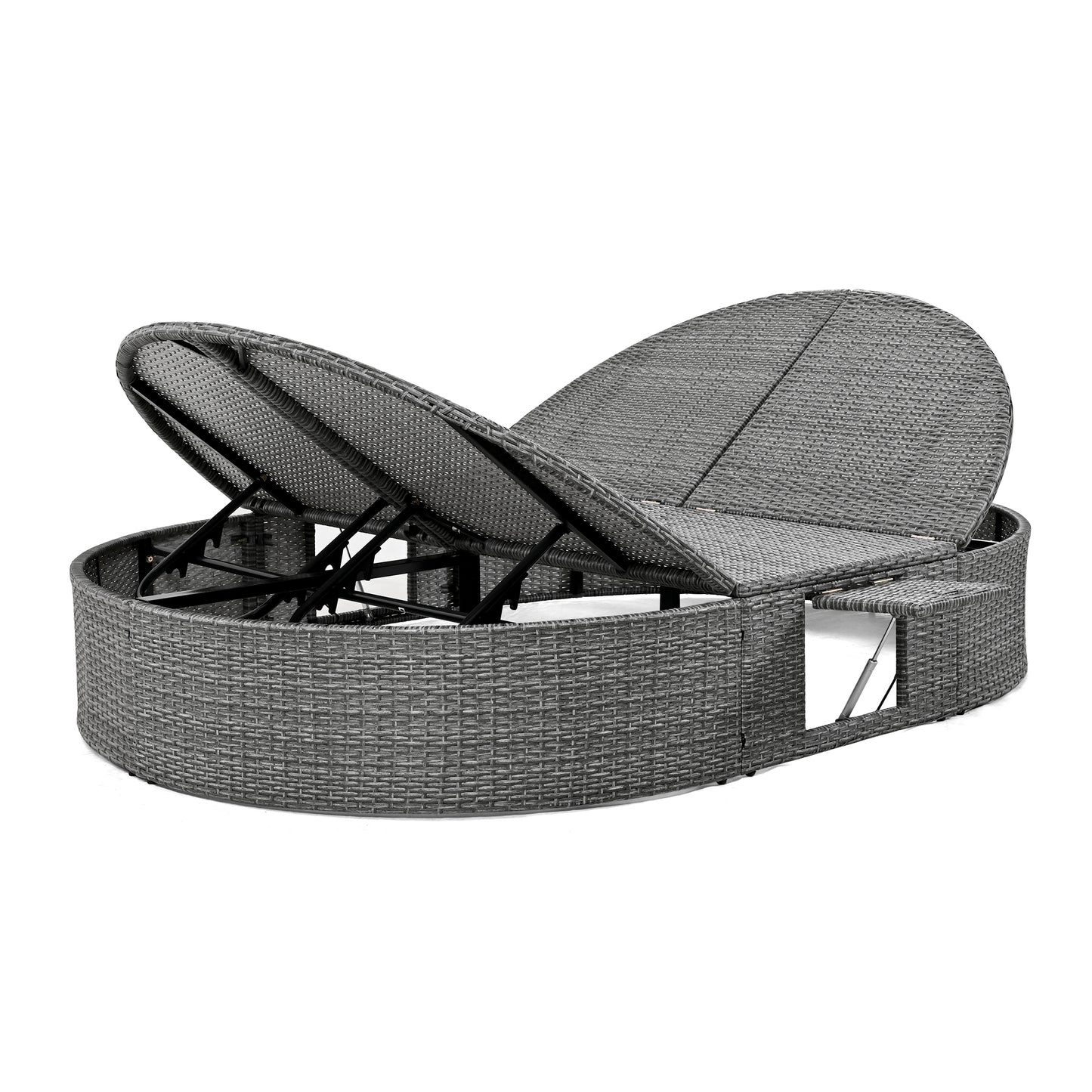 Centerville Modern Chaise Rattan Sun Daybed
