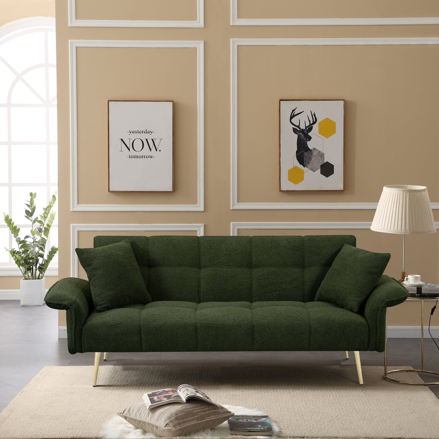 Marcel Contemporary Convertible Futon Sofa