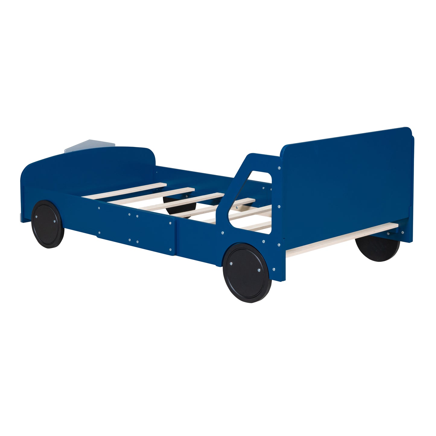 Calista Modern Velvet Car Shaped Platform Bed
