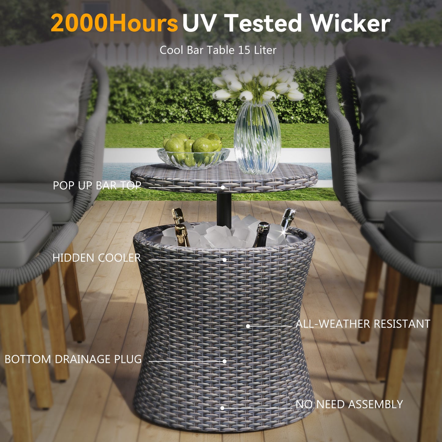 Calista Modern Patio Wicker Conversation Set