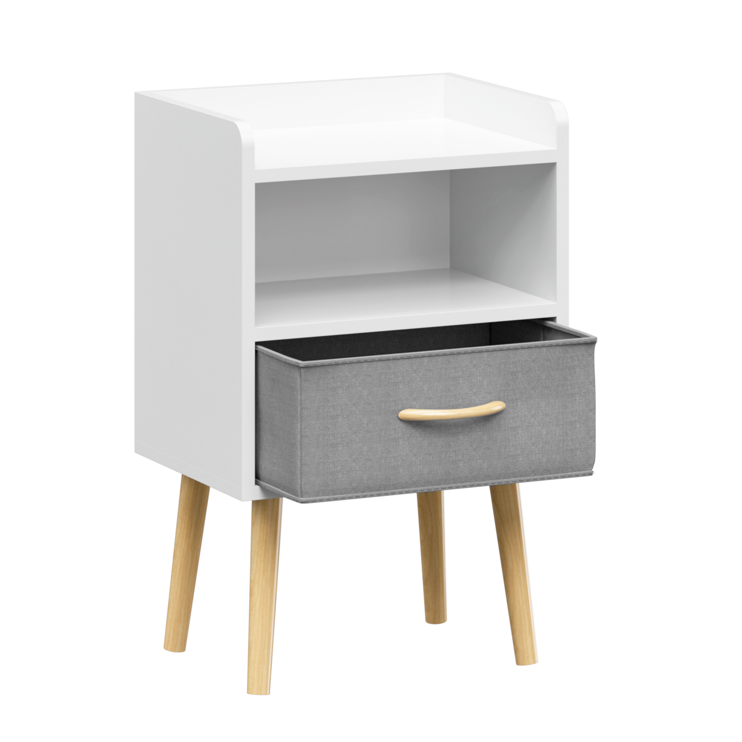 Jiron Contemporary Fabric Drawer Nightstand