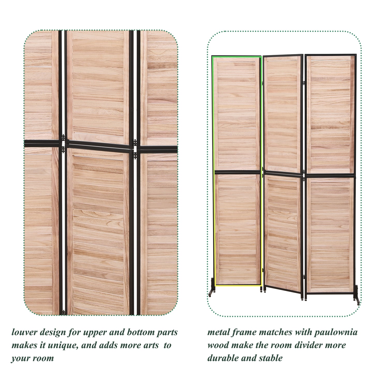 Irvington Traditional Folding Privacy Screen